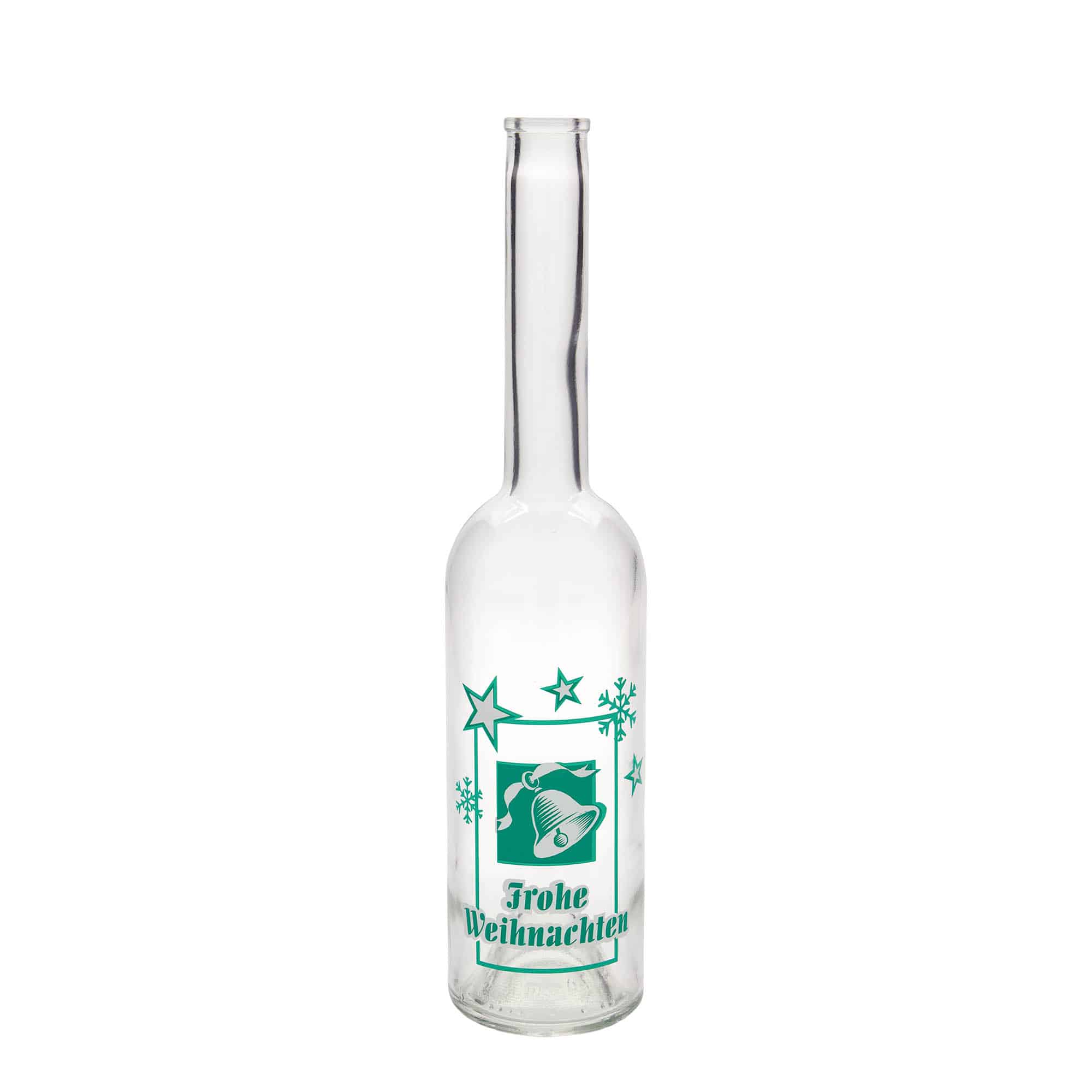 500 ml butelka szklana 'Opera', wzór: Wesołych Świąt, zamknięcie: korek 500 ml butelka szklana 'Opera', wzór: Wesołych Świąt, zamknięcie: korek