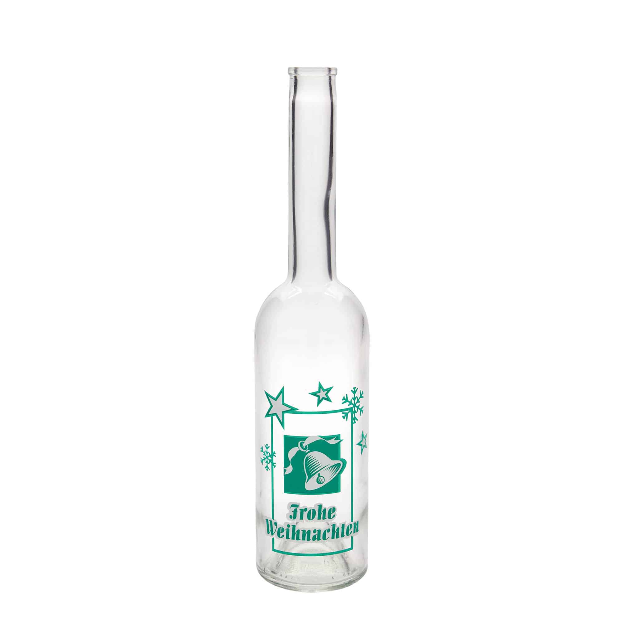 500 ml butelka szklana 'Opera', motyw: Wesołych Świąt, korek