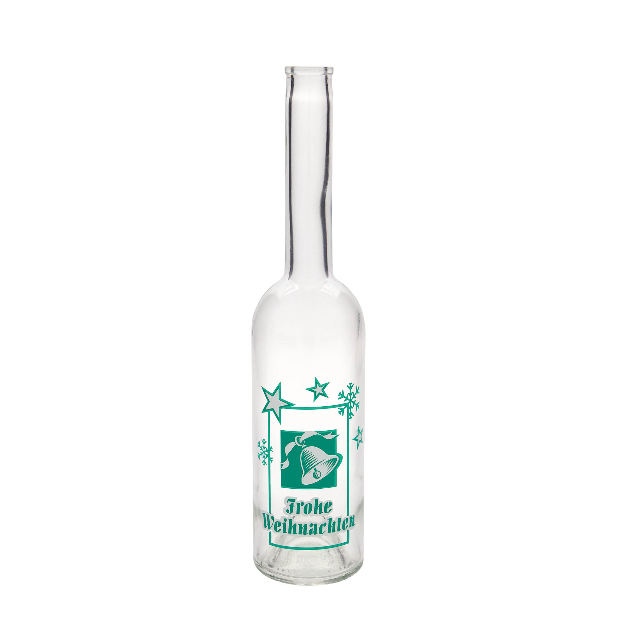500 ml butelka szklana 'Opera', motyw: Wesołych Świąt, korek