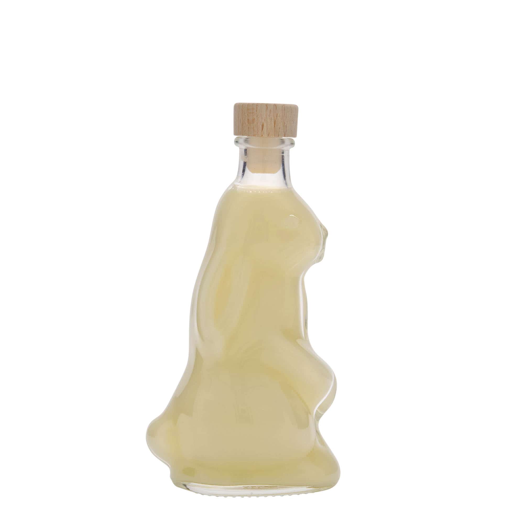 200 ml butelka szklana 'Zając', zamknięcie: korek