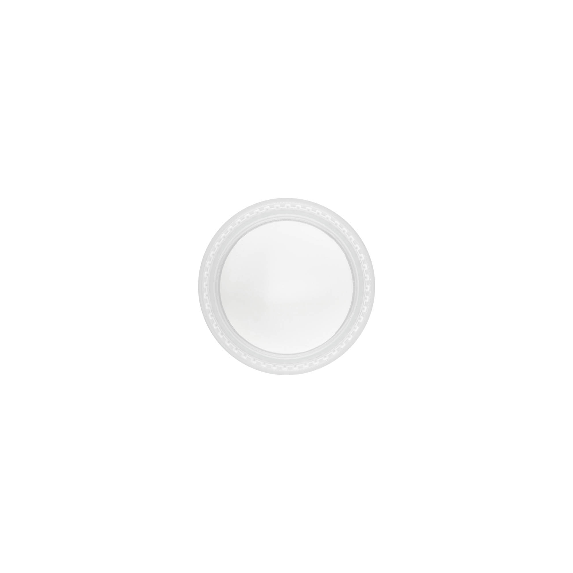 Zakrętka z gwintem 'Clear/Platin Edition', tworzywo sztuczne PP, biała, do otworu: 45/2P