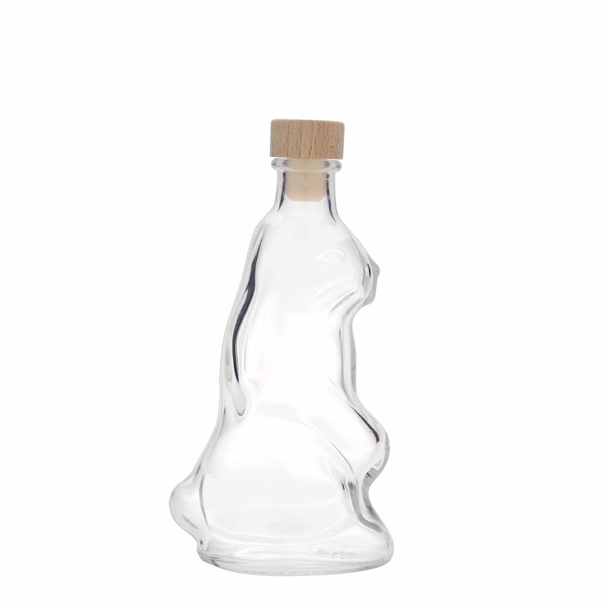 200 ml butelka szklana 'Zając', zamknięcie: korek