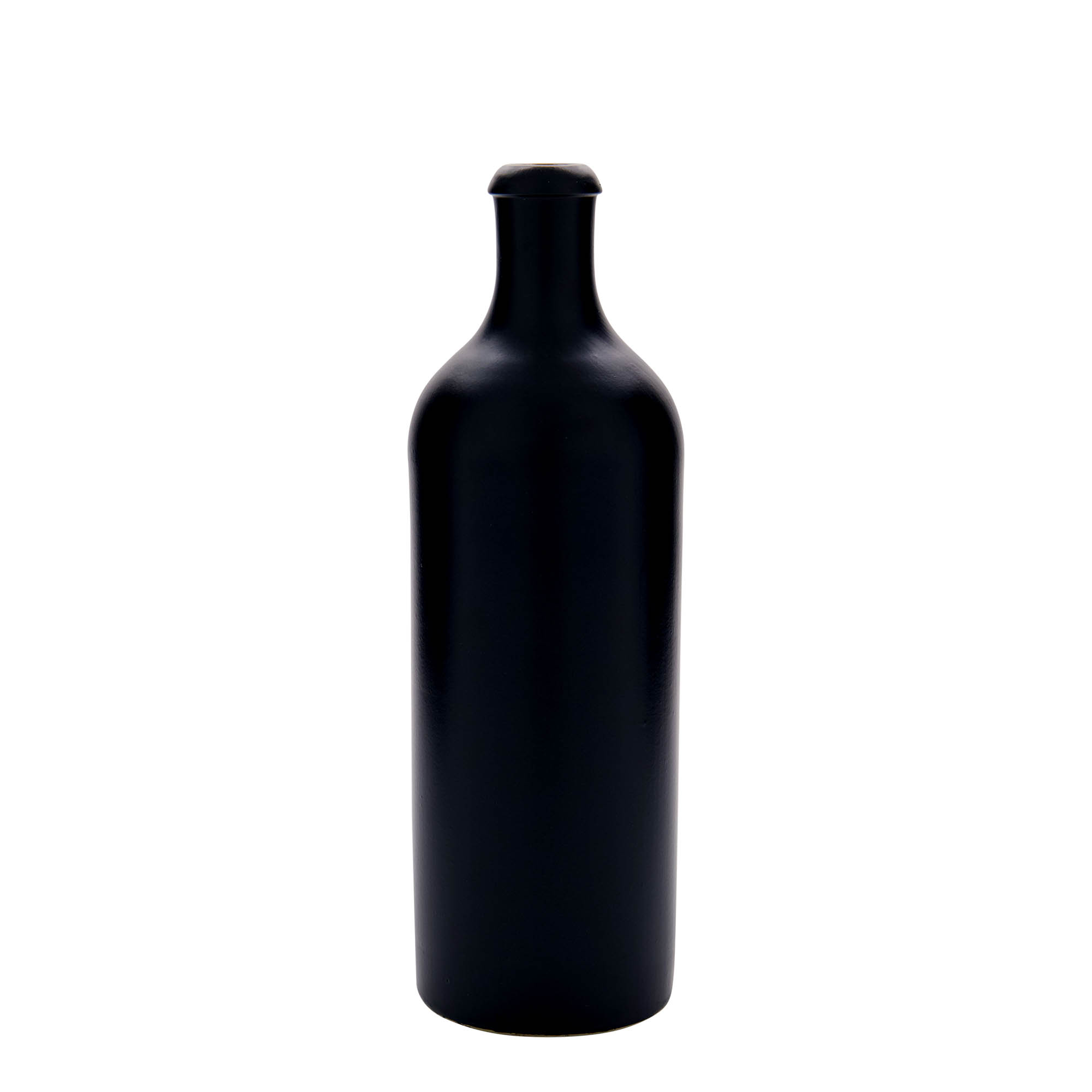 750 ml dzban gliniany, kamionka, czarny, wylot: korek