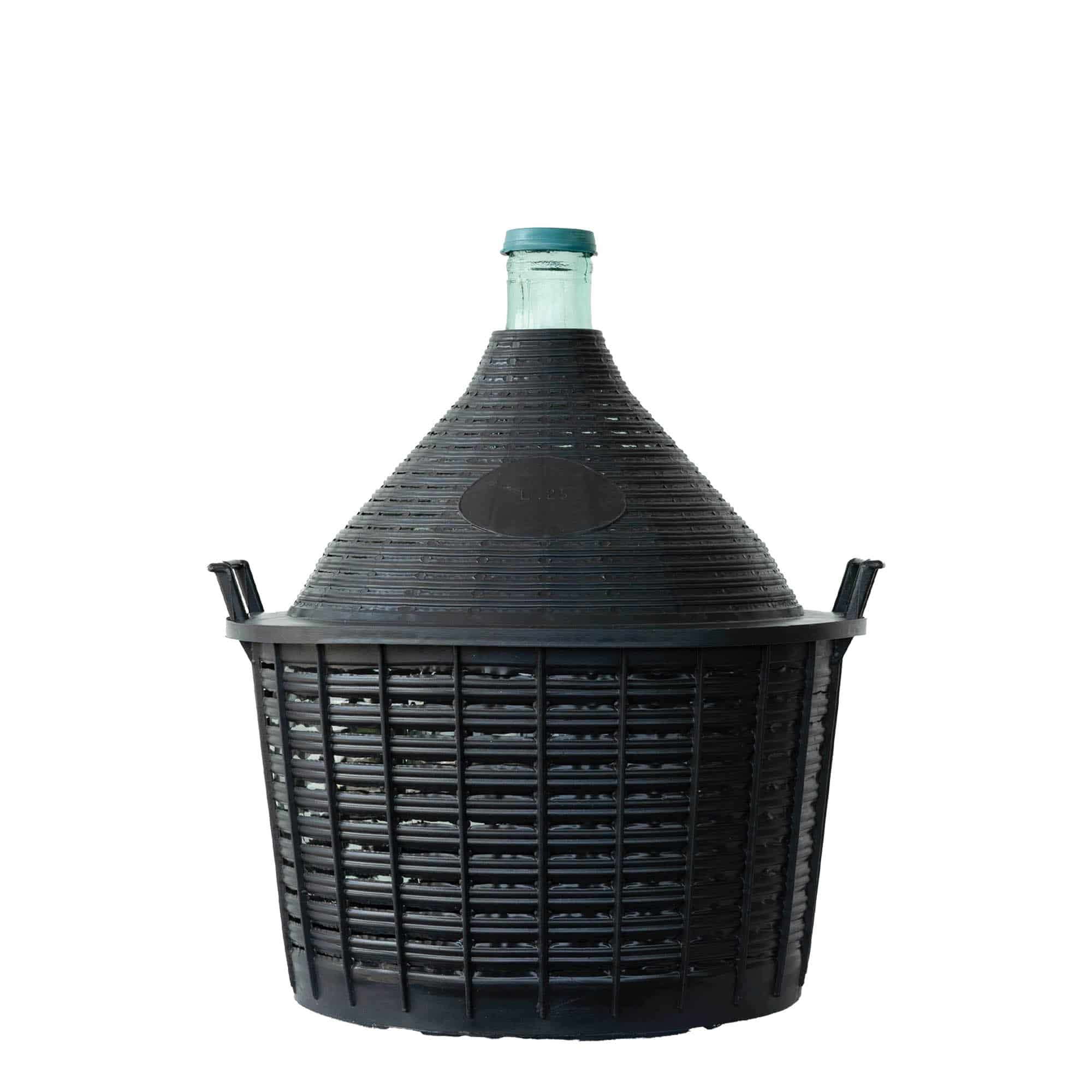 25 l butla balonowa z wąską szyjką, szkło, otwór: pokrywa nakładana 25 l butla balonowa z wąską szyjką, szkło, otwór: pokrywa nakładana