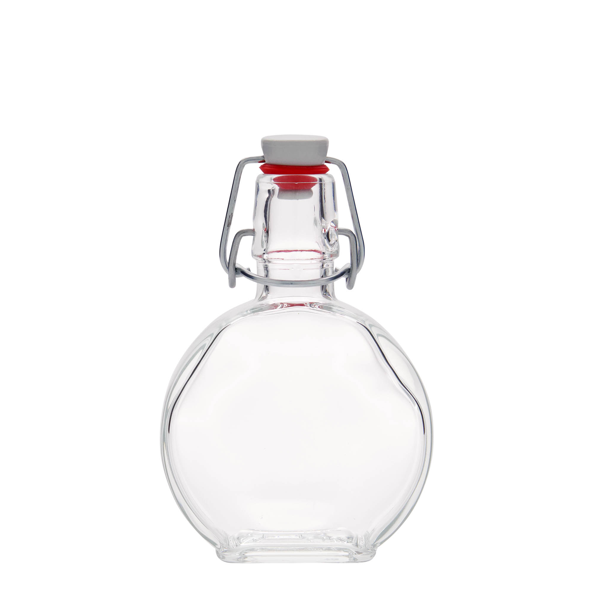 200 ml butelka szklana „Sensatione”, prostokątna, otwór: zamknięcie na zatrzask 200 ml butelka szklana „Sensatione”, prostokątna, otwór: zamknięcie na zatrzask