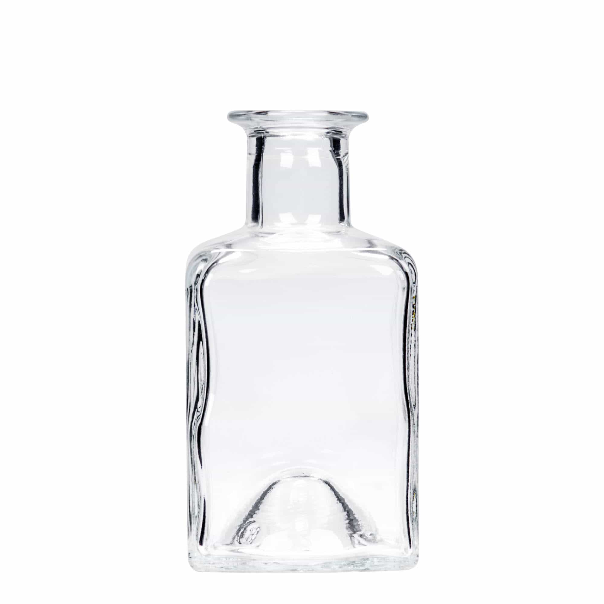 200 ml butelka szklana 'Kubica', kwadratowa, zamknięcie: korek 200 ml butelka szklana 'Kubica', kwadratowa, zamknięcie: korek