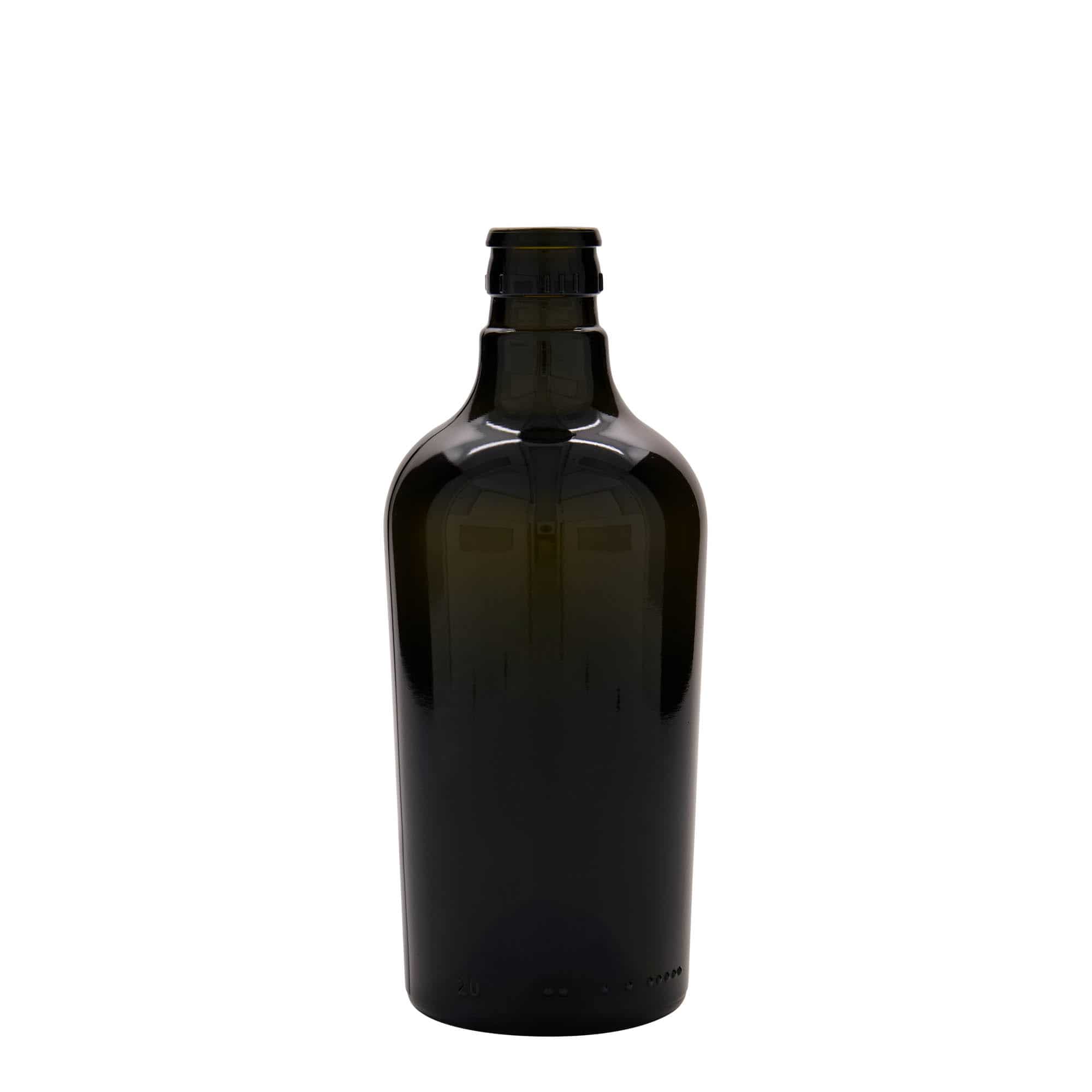 500 ml butelka na ocet/olej 'Oleum', szkło, kolor zielony antyczny, zamknięcie: DOP 500 ml butelka na ocet/olej 'Oleum', szkło, kolor zielony antyczny, zamknięcie: DOP