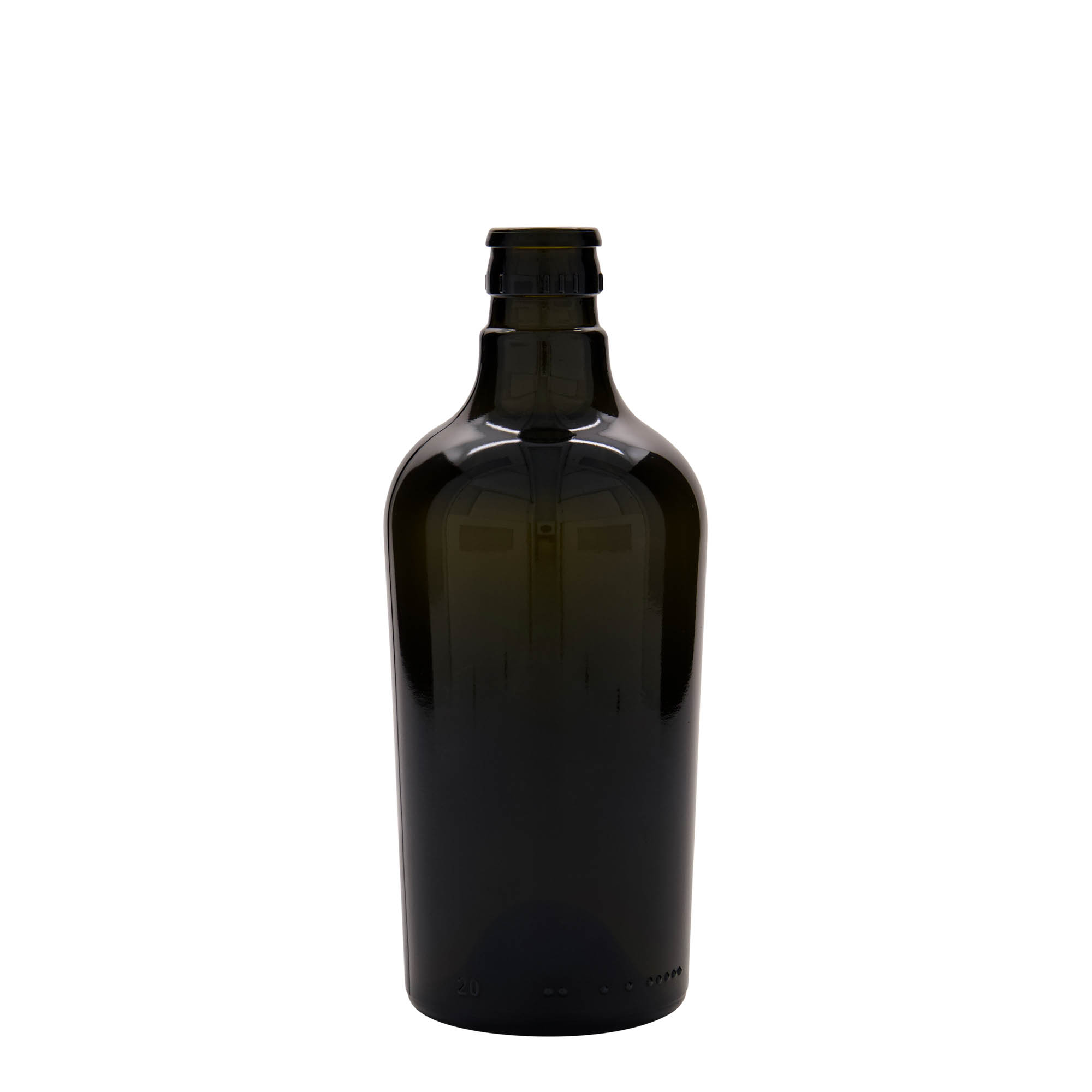 500 ml butelka na ocet/olej 'Oleum', szkło, kolor zielony antyczny, zamknięcie: DOP 500 ml butelka na ocet/olej 'Oleum', szkło, kolor zielony antyczny, zamknięcie: DOP