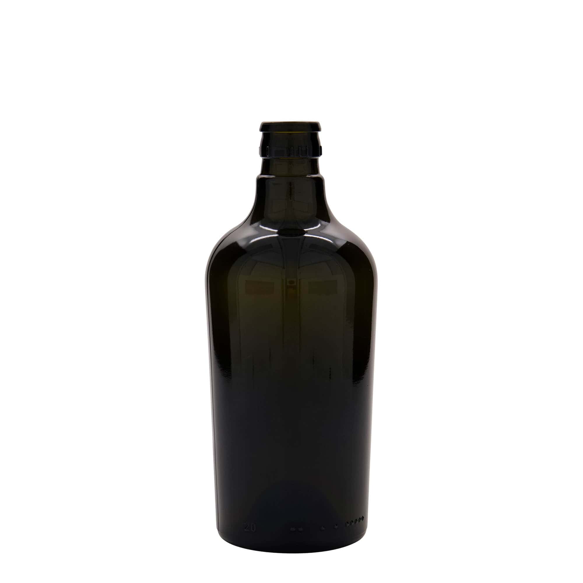 Butelka na ocet/olej 500 ml „Oleum”, szkło, antyczny zielony, wylot: DOP
