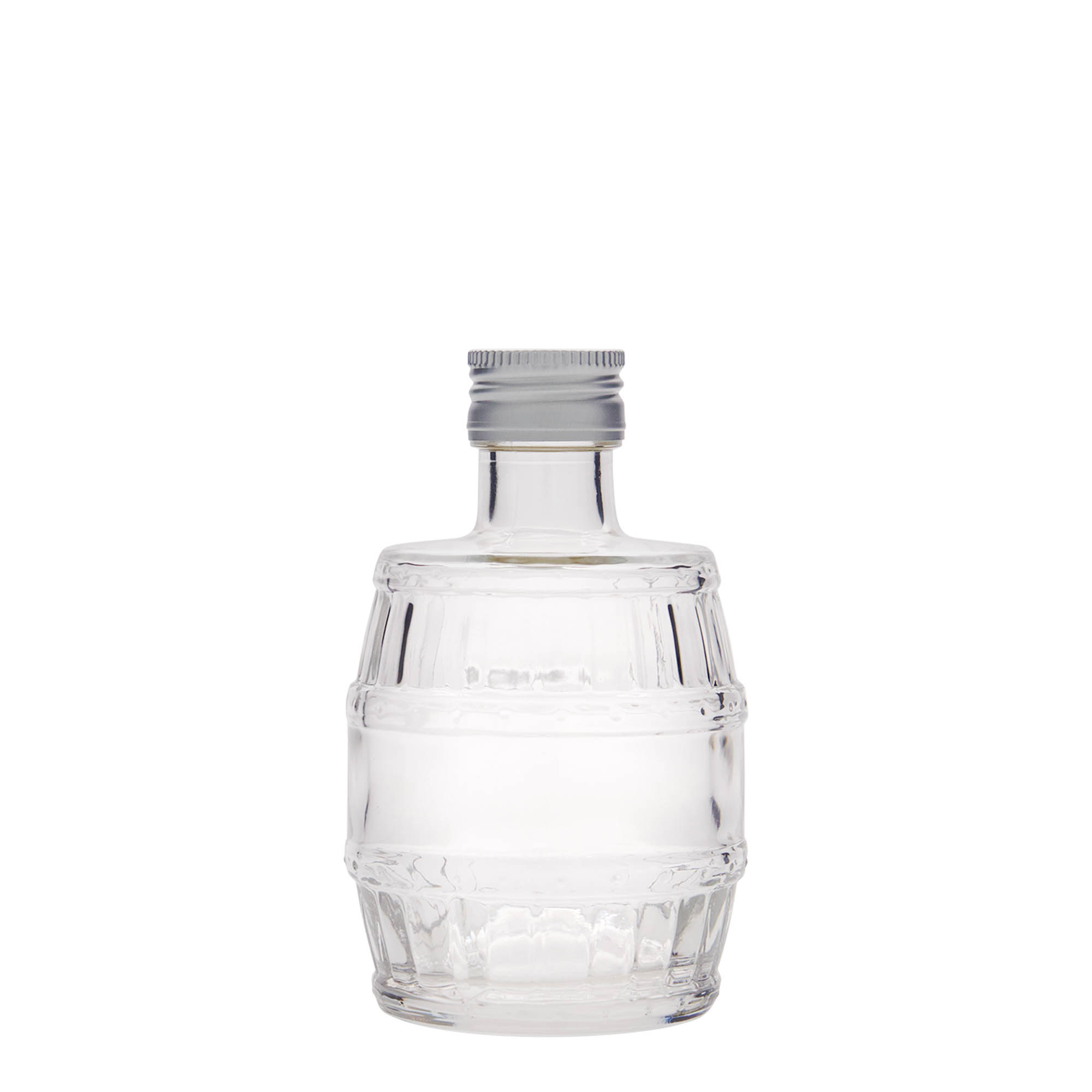 200 ml butelka szklana „beczka”, gwint: PP 28 200 ml butelka szklana „beczka”, gwint: PP 28