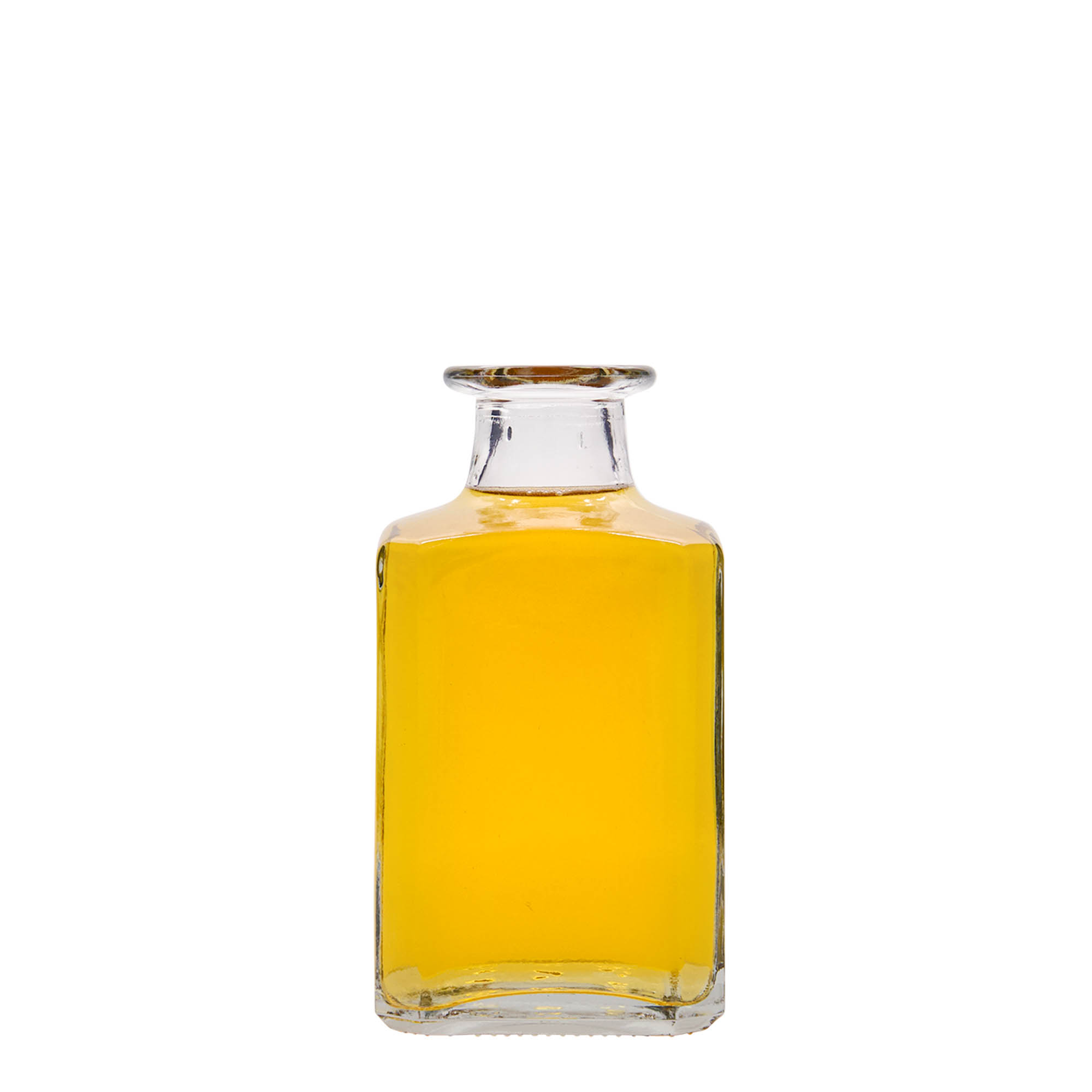 250 ml butelka szklana 'Torben', kwadratowa, zamknięcie: korek