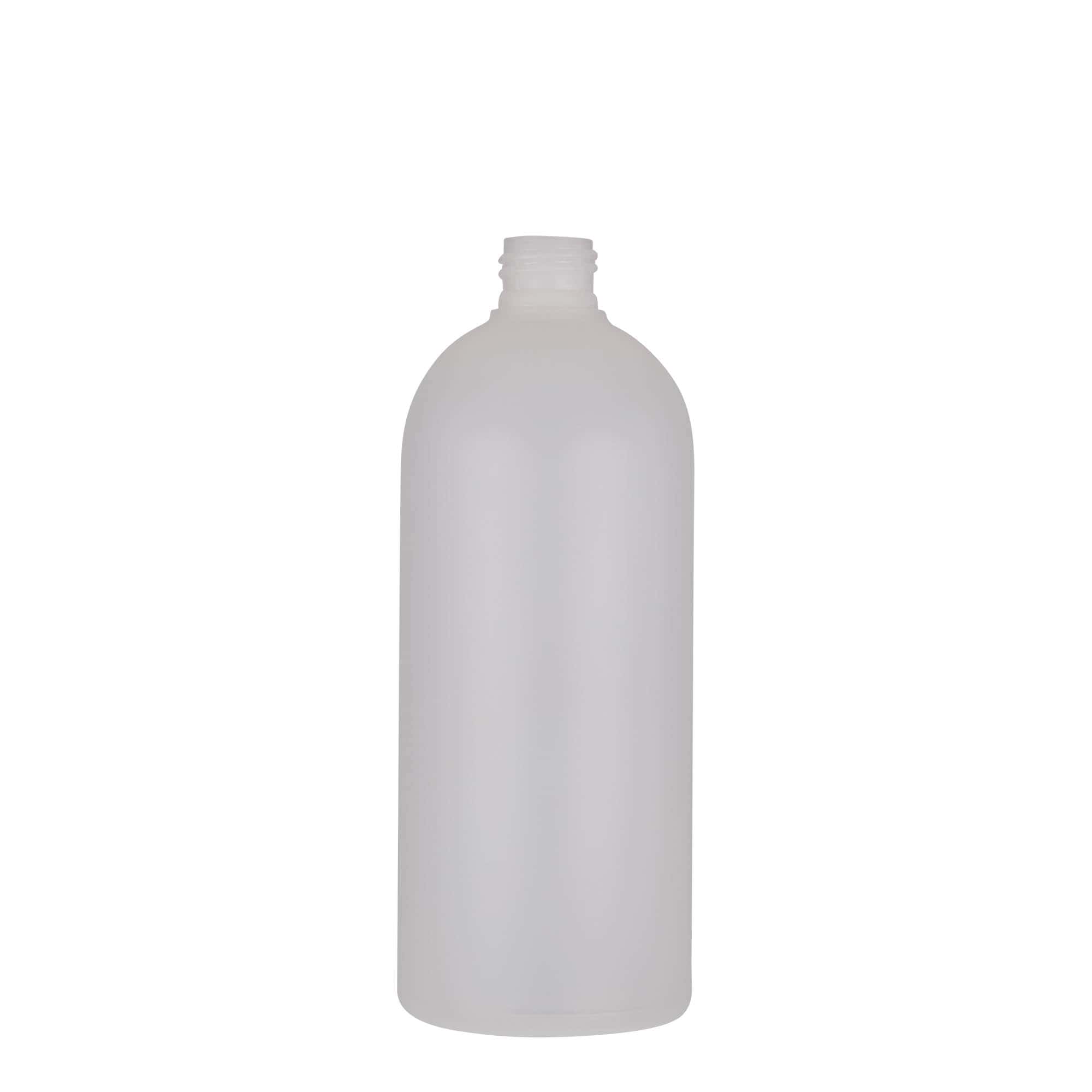 500 ml butelka z tworzywa sztucznego 'Tuffy', HDPE, kolor naturalny, zamknięcie: GPI 24/410