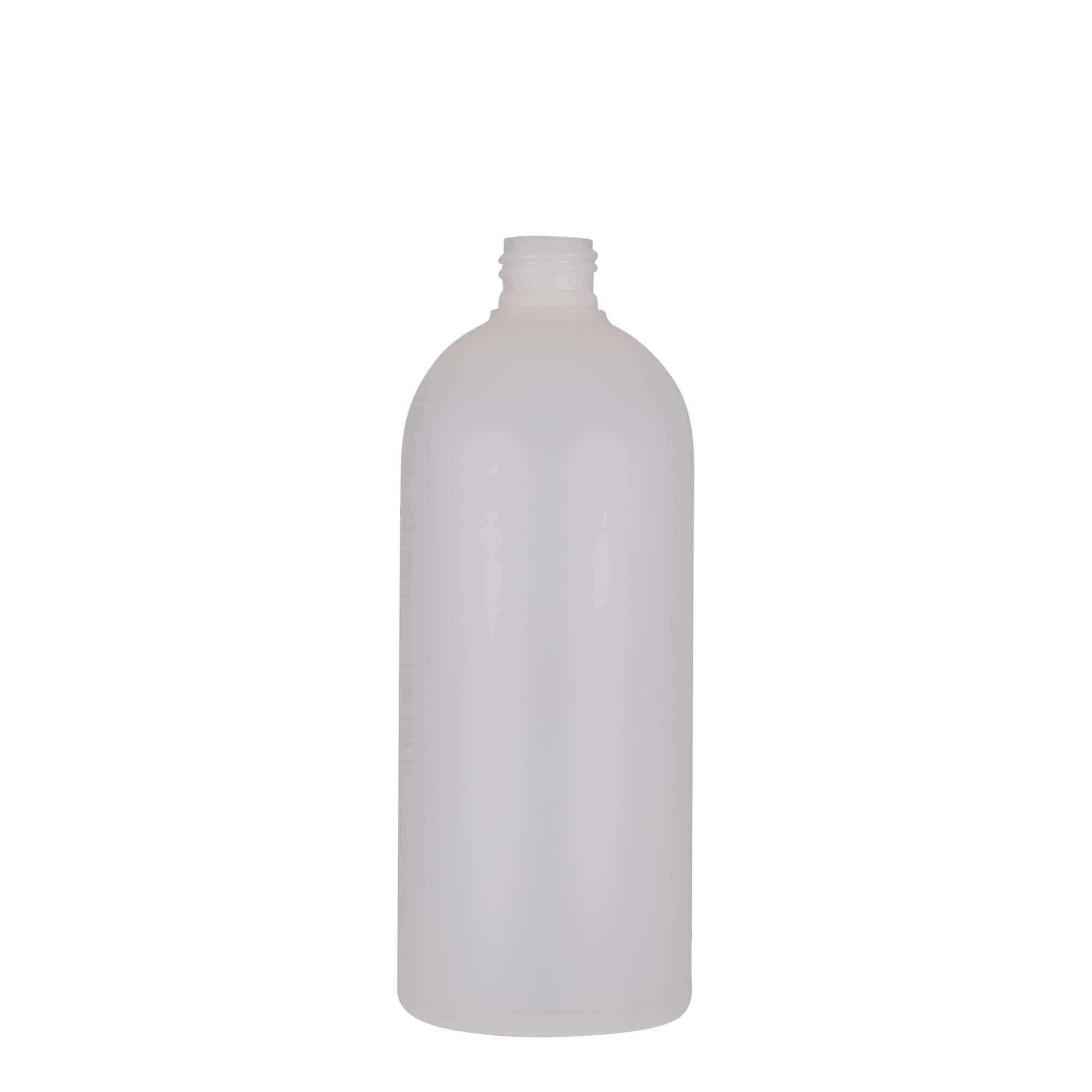500 ml butelka plastikowa „Tuffy”, HDPE, naturalna, gwint: 24/410