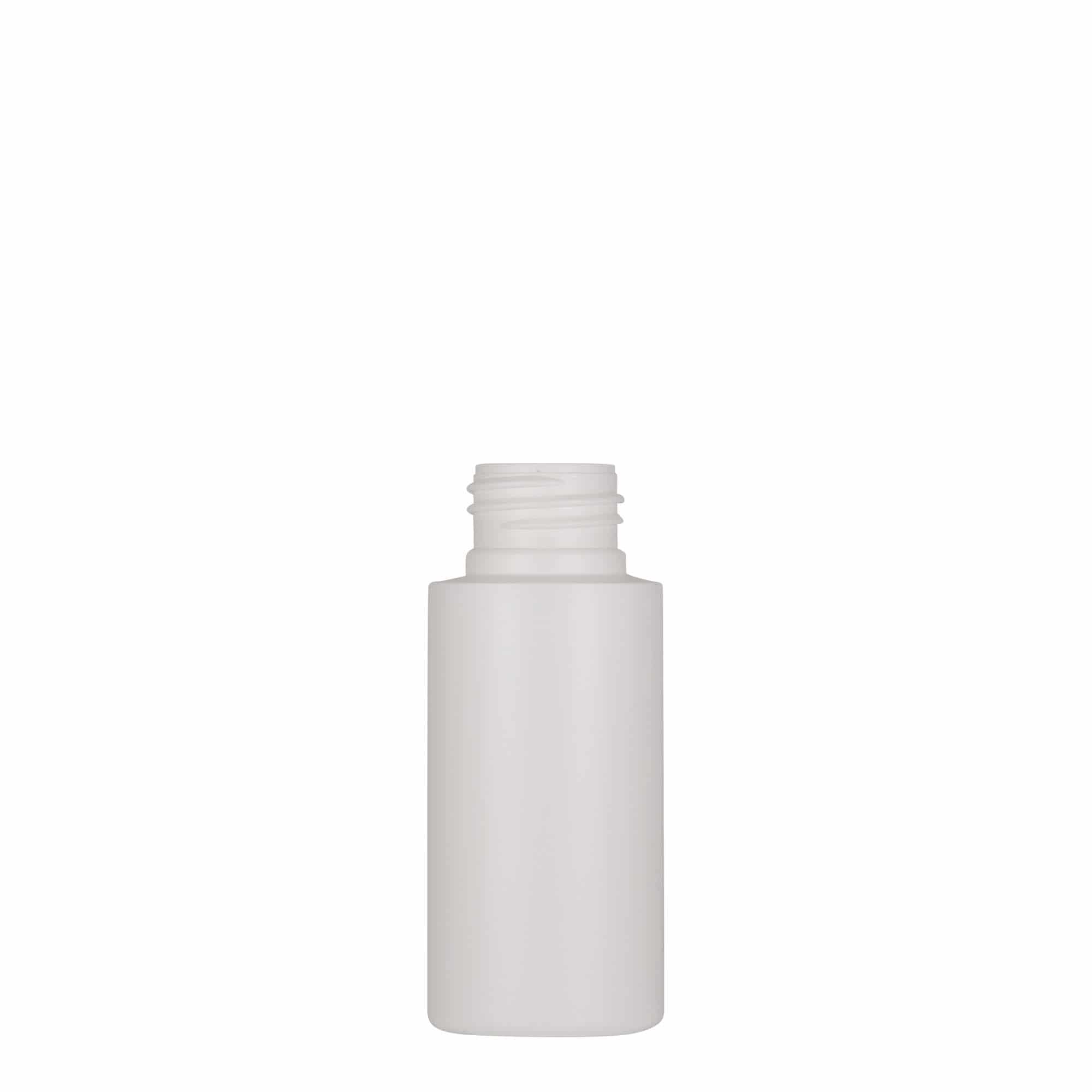 50 ml butelka z tworzywa sztucznego 'Pipe', Green HDPE, kolor biały, zamknięcie: GPI 24/410