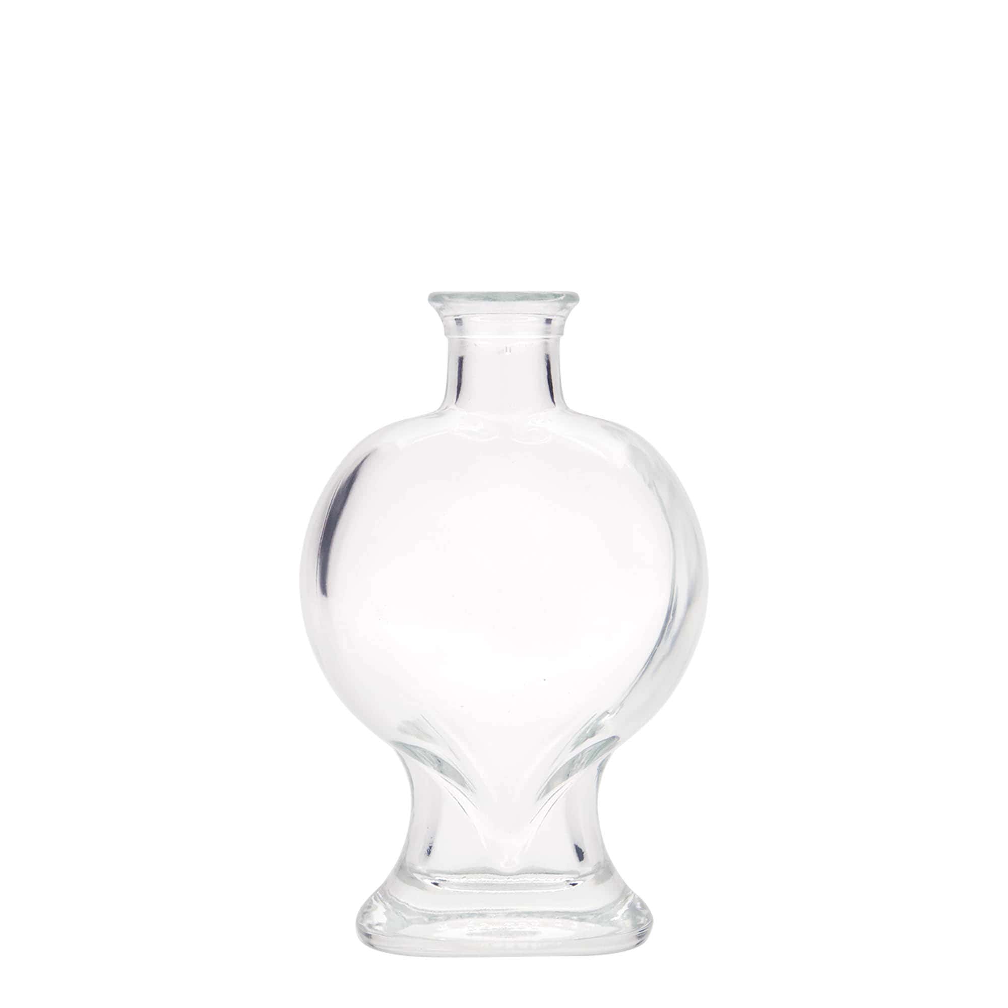 200 ml butelka szklana „Serce”, szyjka: korek