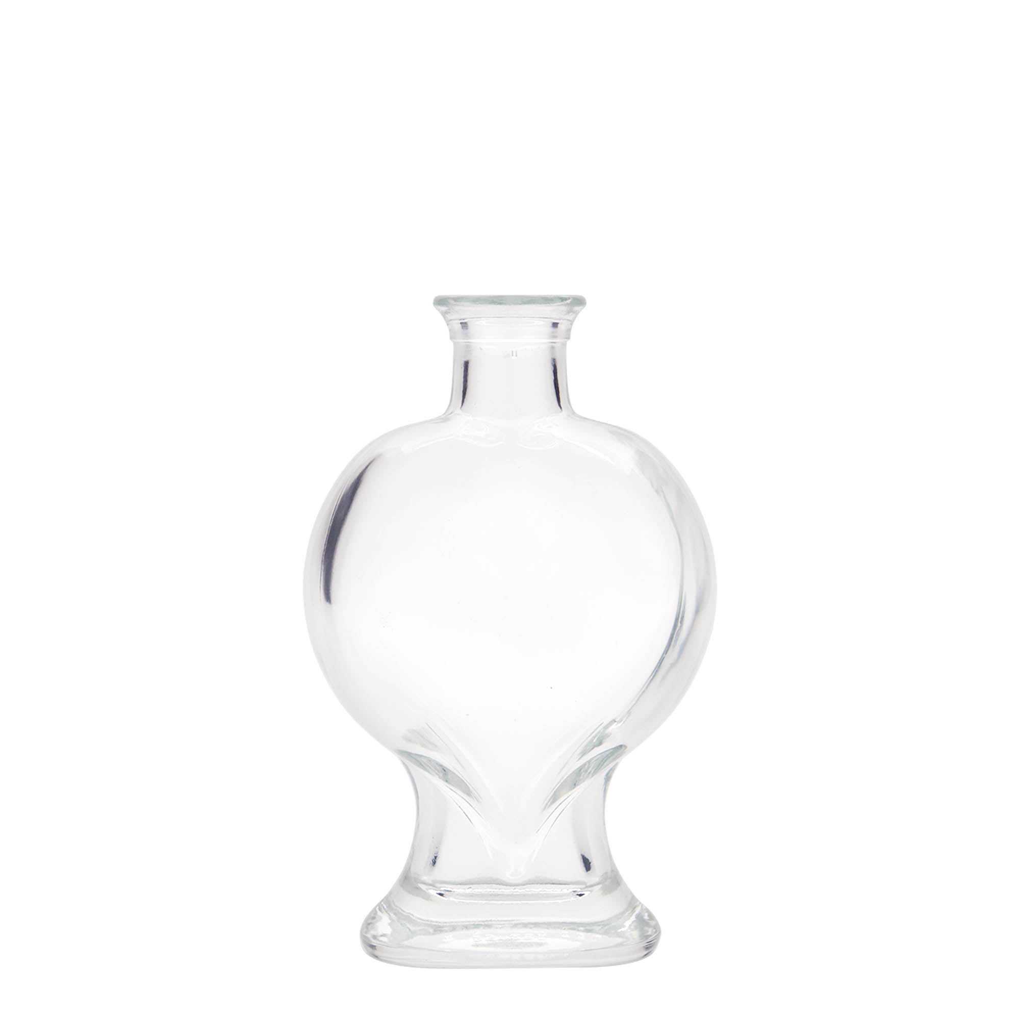 200 ml butelka szklana „Serce”, szyjka: korek