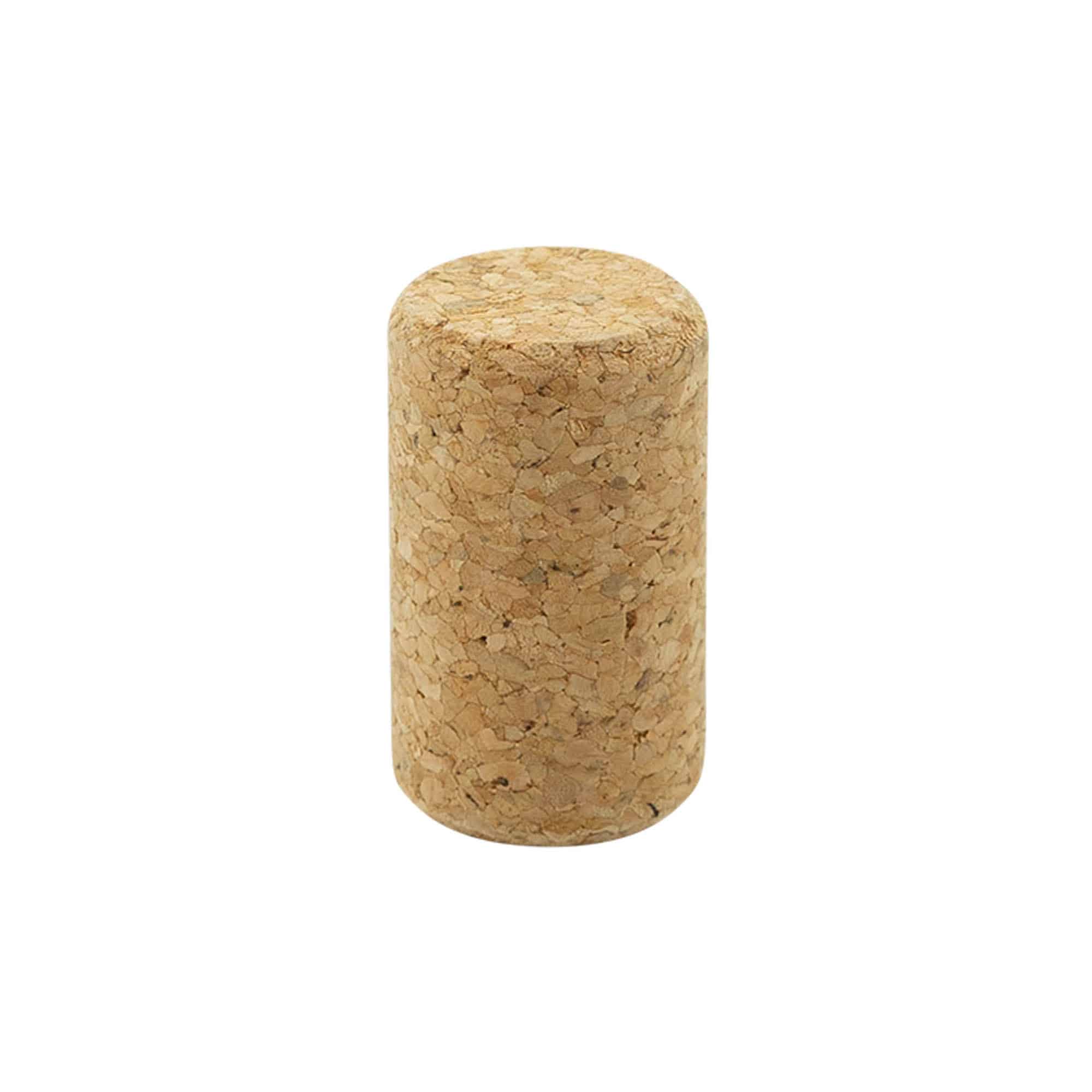 Korek do wina 22,5 mm, korek prasowany, beżowy, do szyjki: korek