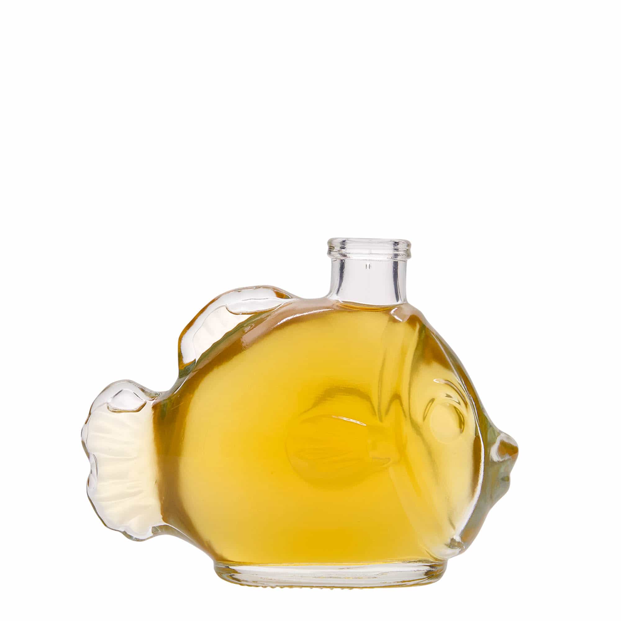 200 ml butelka szklana 'Ryba', zamknięcie: korek