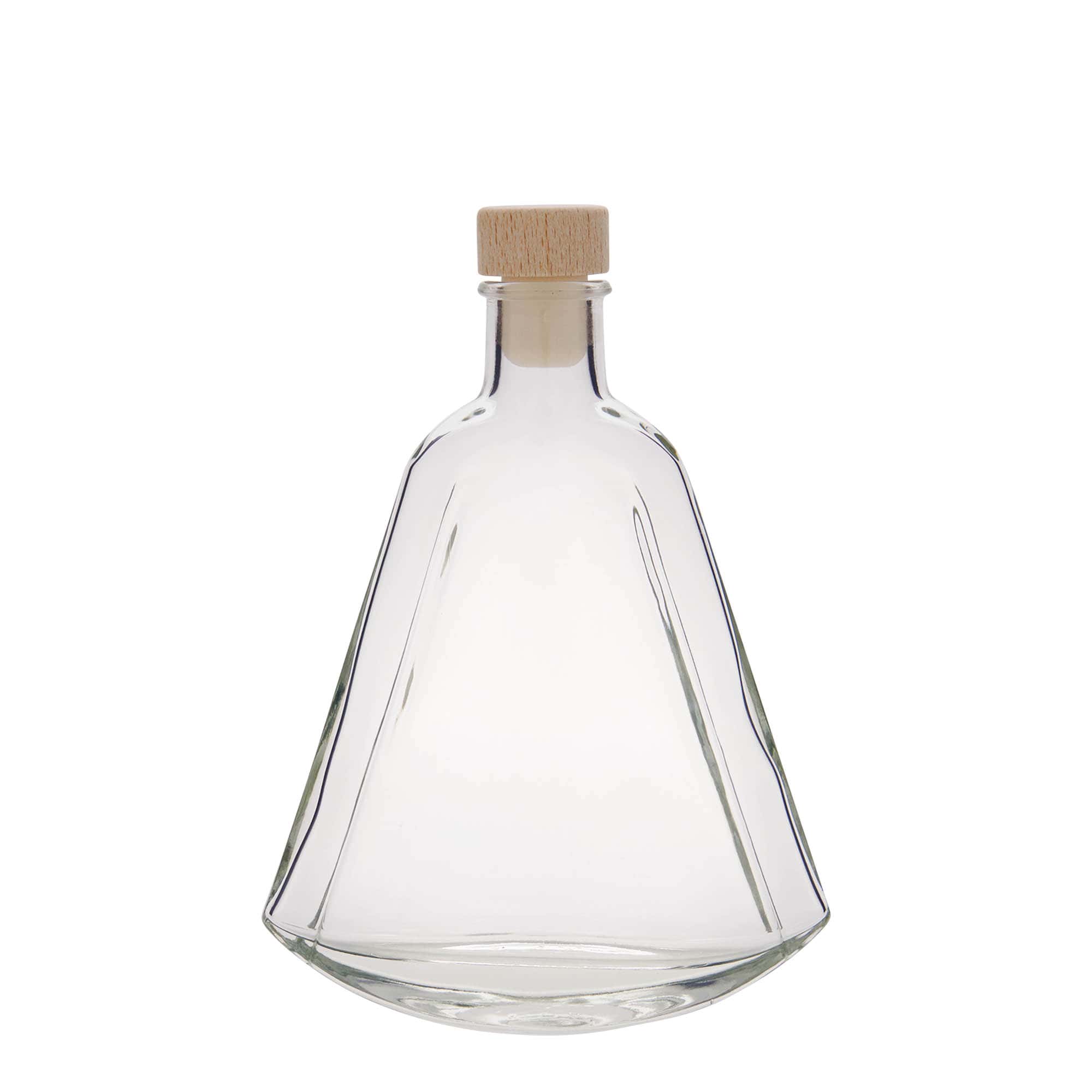 200 ml butelka szklana 'Maurizio', owalna, zamknięcie: korek