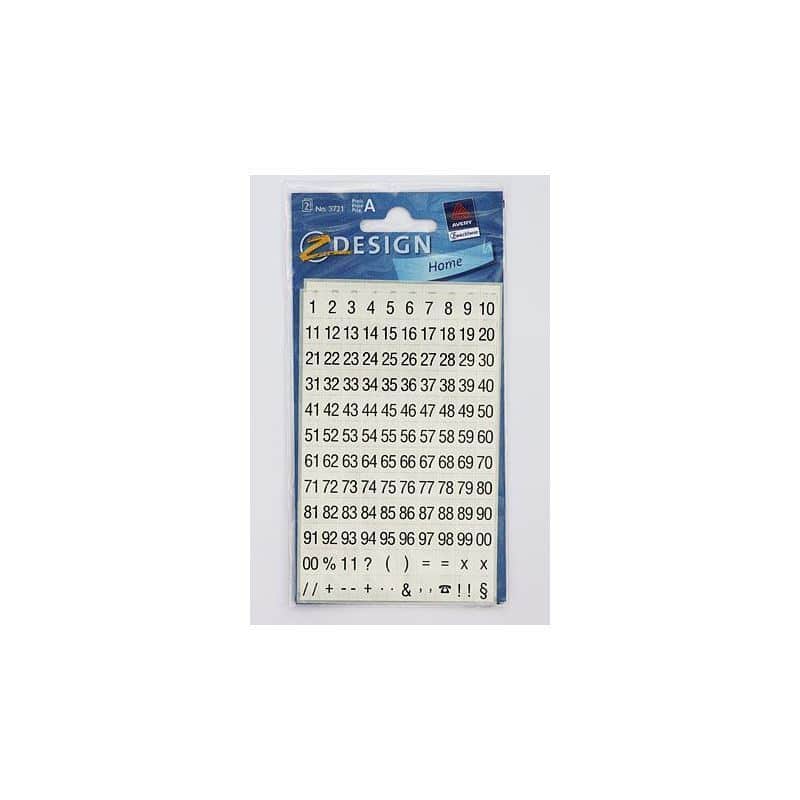 Zweckform Naklejki 'Cyfry 1-99', tworzywo sztuczne, czarne Zweckform Naklejki 'Cyfry 1-99', tworzywo sztuczne, czarne