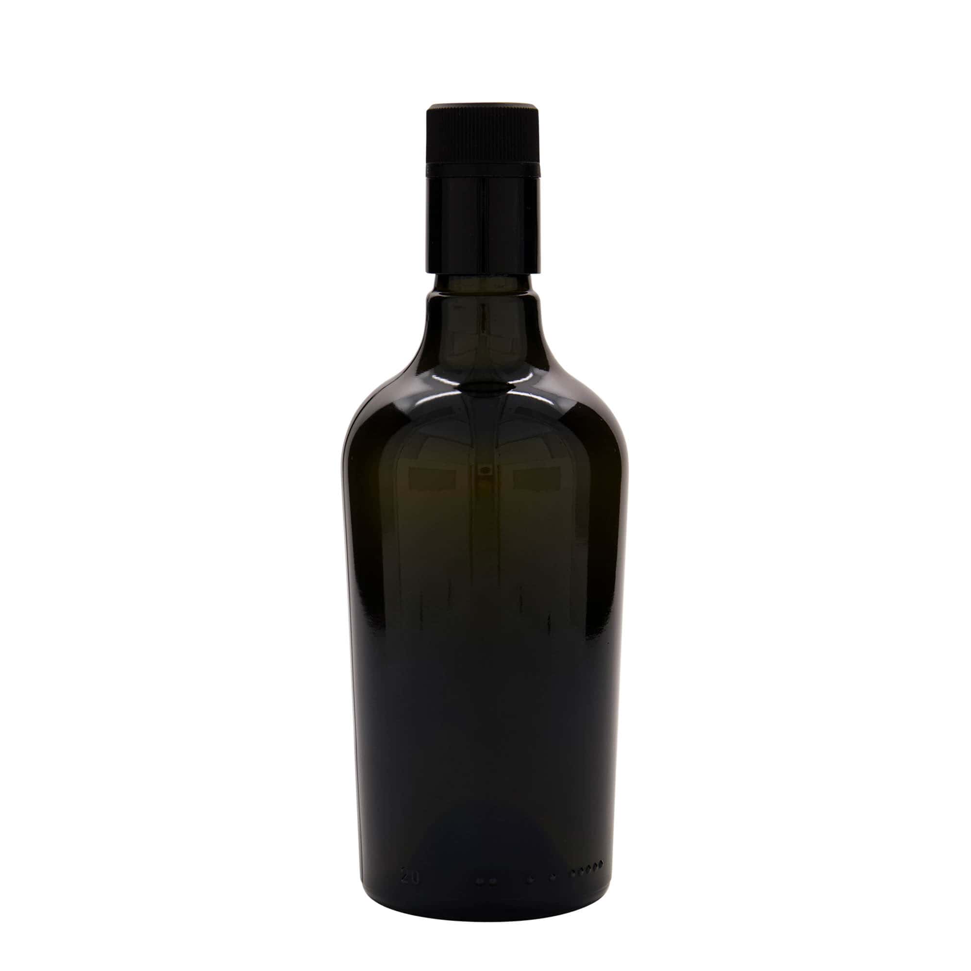 Butelka na ocet/olej 500 ml „Oleum”, szkło, antyczny zielony, wylot: DOP