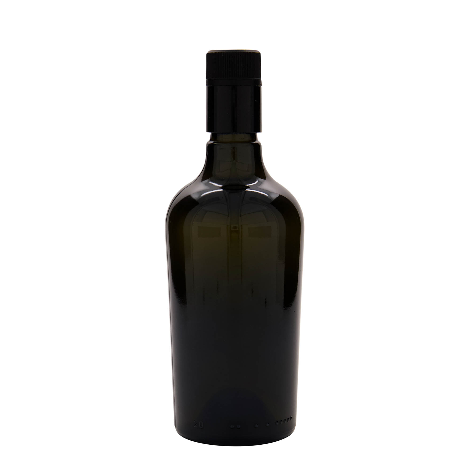 Butelka na ocet/olej 500 ml „Oleum”, szkło, antyczny zielony, wylot: DOP Butelka na ocet/olej 500 ml „Oleum”, szkło, antyczny zielony, wylot: DOP