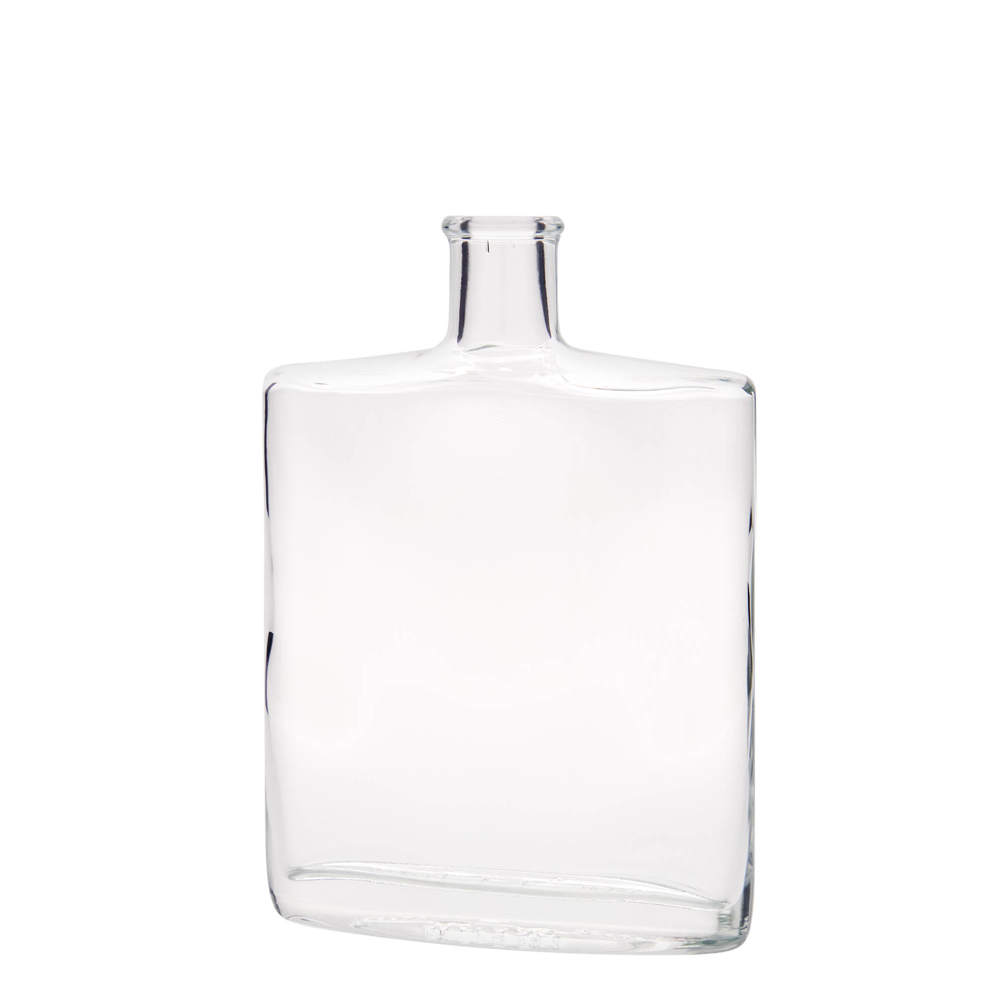 500 ml butelka szklana 'Zorbas', owalna, szyjka: korek