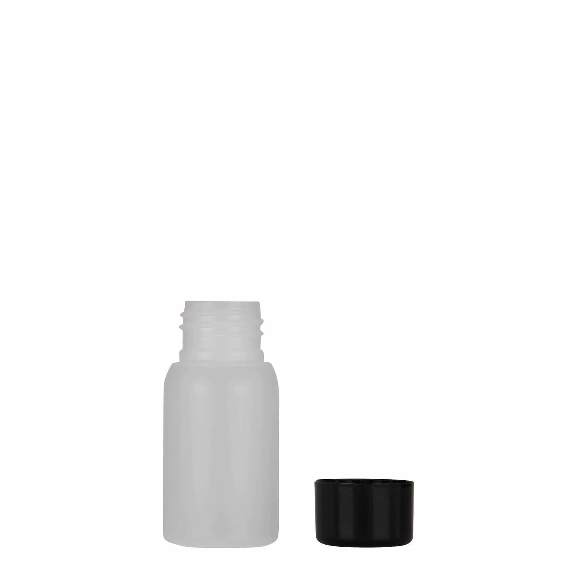 30 ml butelka plastikowa 'Tuffy', HDPE, naturalna, gwint: 24/410
