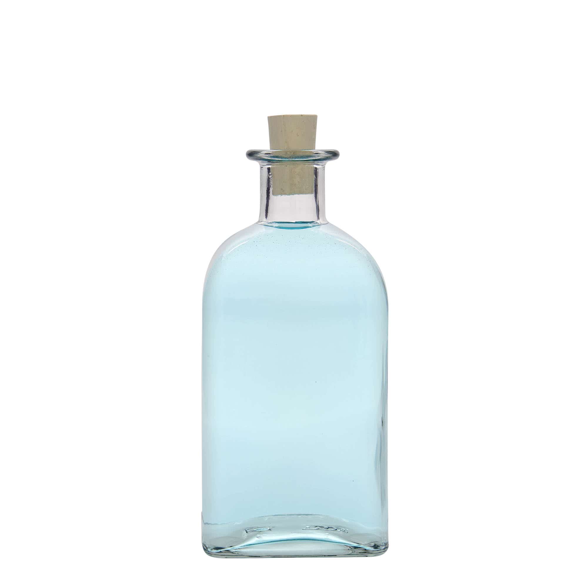 500 ml butelka szklana apteczna Carré, kwadratowa, zamknięcie: korek 500 ml butelka szklana apteczna Carré, kwadratowa, zamknięcie: korek