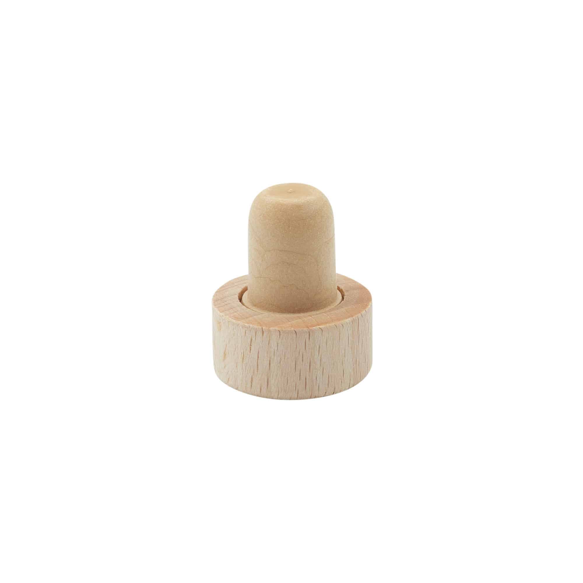 Korek z uchwytem 16 mm, tworzywo sztuczne i drewno, wielokolorowy, do zamknięcia: korek Korek z uchwytem 16 mm, tworzywo sztuczne i drewno, wielokolorowy, do zamknięcia: korek