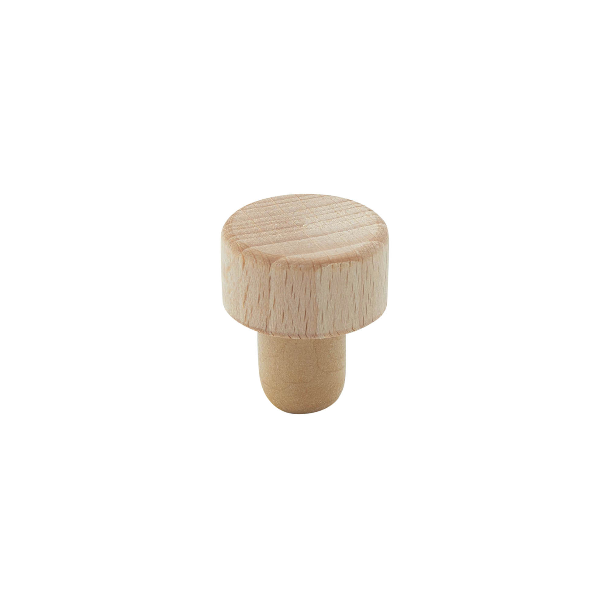 Korek z uchwytem 16 mm, drewno/plastik, do wylotu: korek