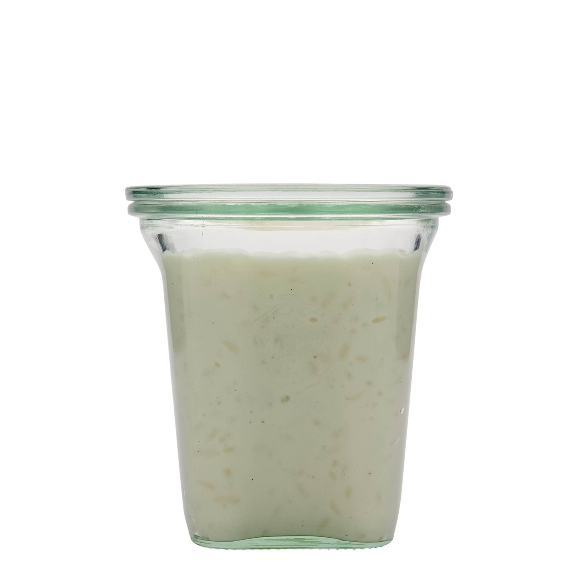 545 ml słoik WECK Quadro, kwadratowy, otwór: z okrągłą krawędzią