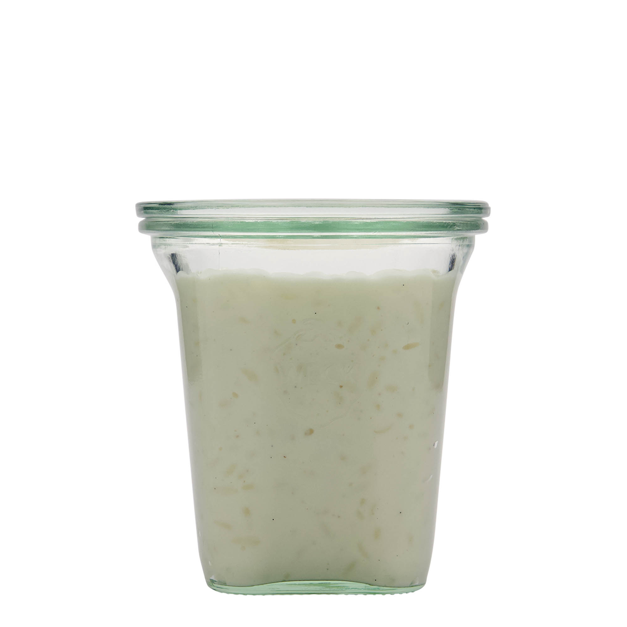 545 ml słoik WECK Quadro, kwadratowy, otwór: z okrągłą krawędzią