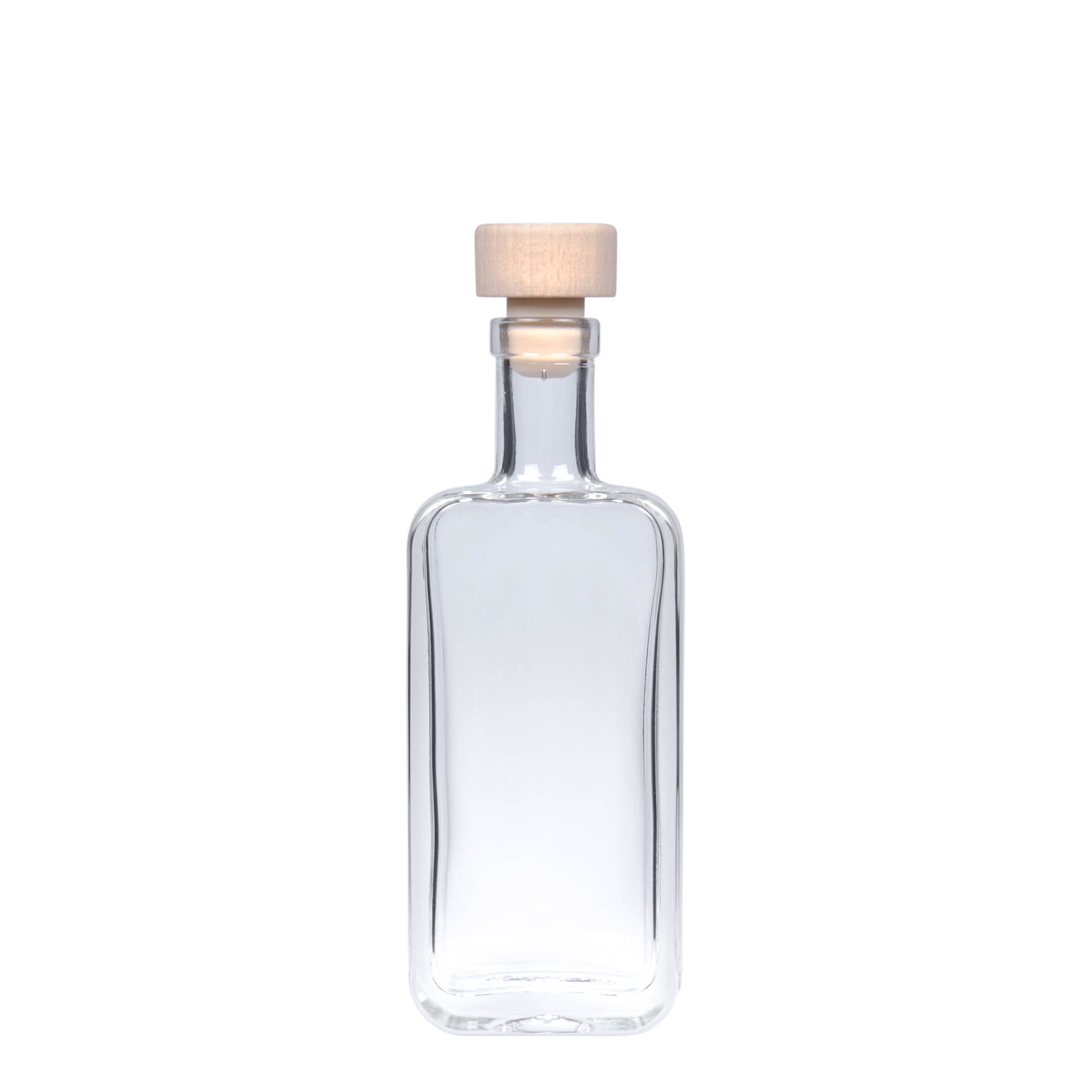 100 ml butelka szklana „Nice”, prostokątna, otwór: korek 100 ml butelka szklana „Nice”, prostokątna, otwór: korek