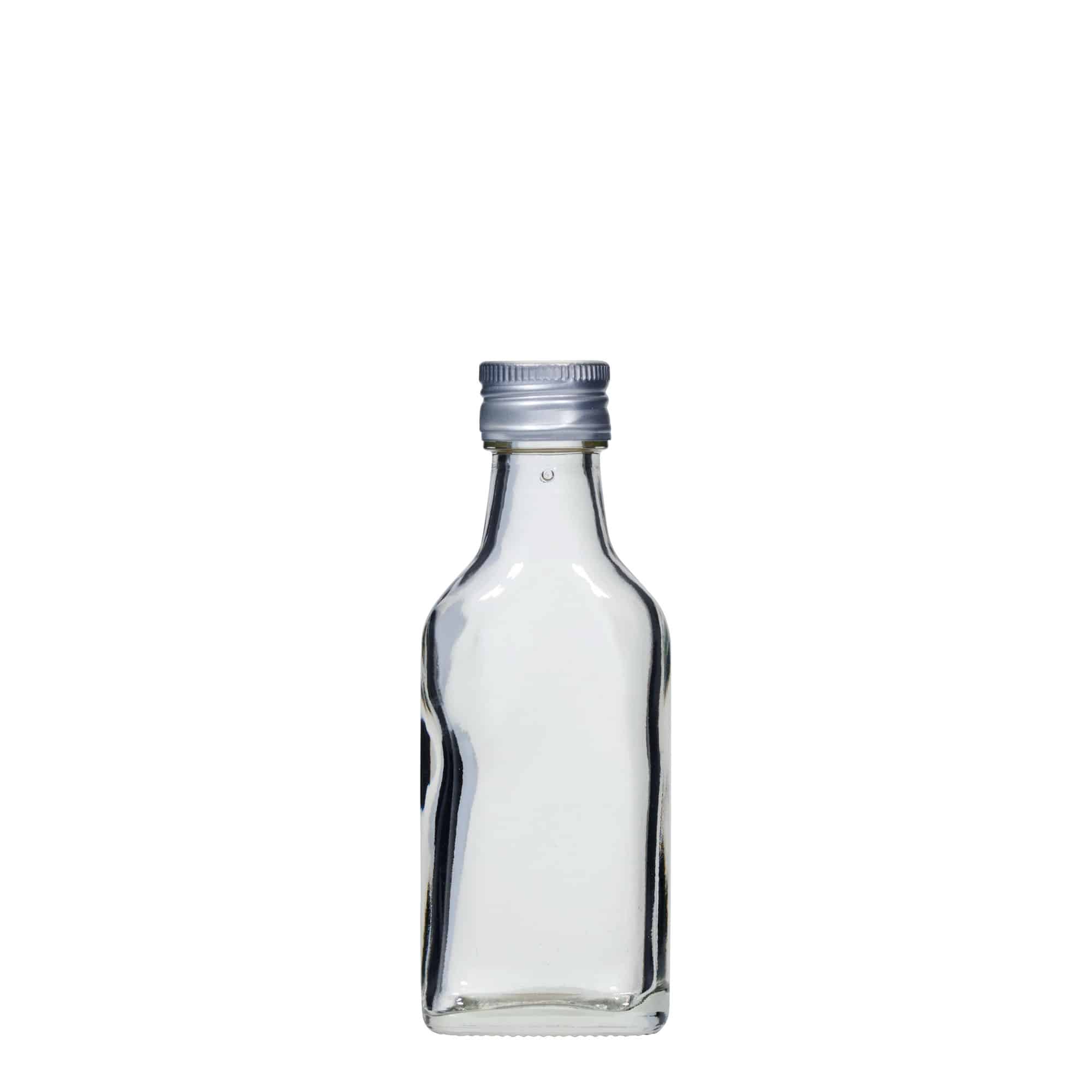 40 ml butelka piersiówka, prostokątna, zamknięcie: PP 22