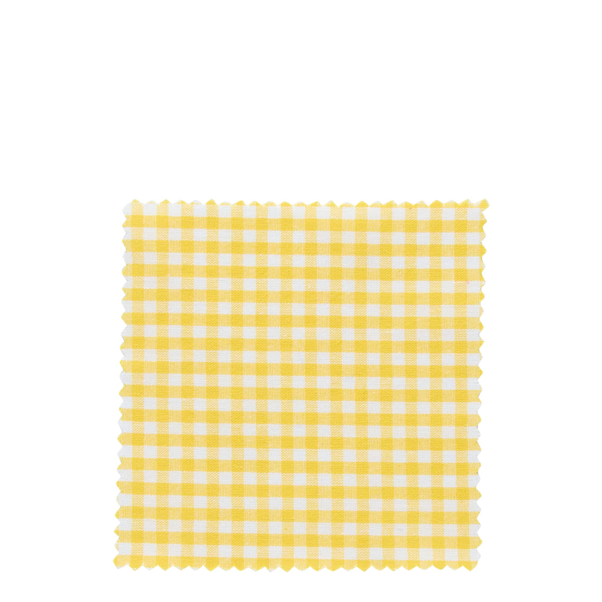 Kwadratowa serwetka materiałowa w kratkę 12x12, tekstylna, żółta, gwint: TO38-TO53