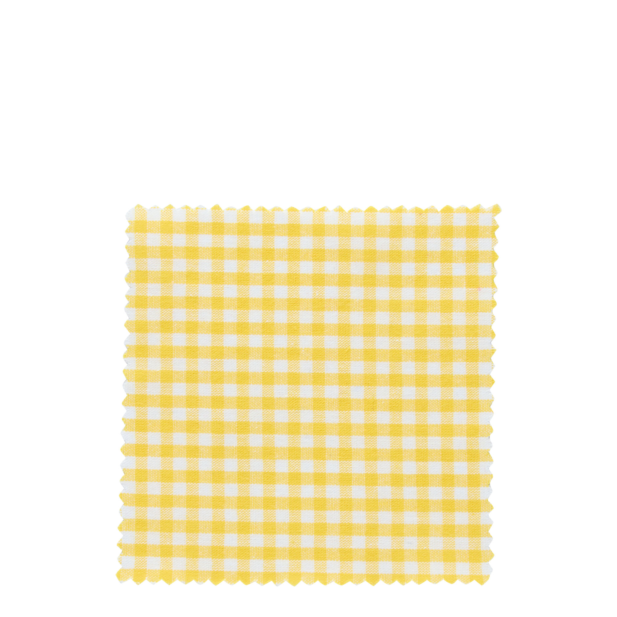 Kwadratowa serwetka materiałowa w kratkę 12x12, tekstylna, żółta, gwint: TO38-TO53