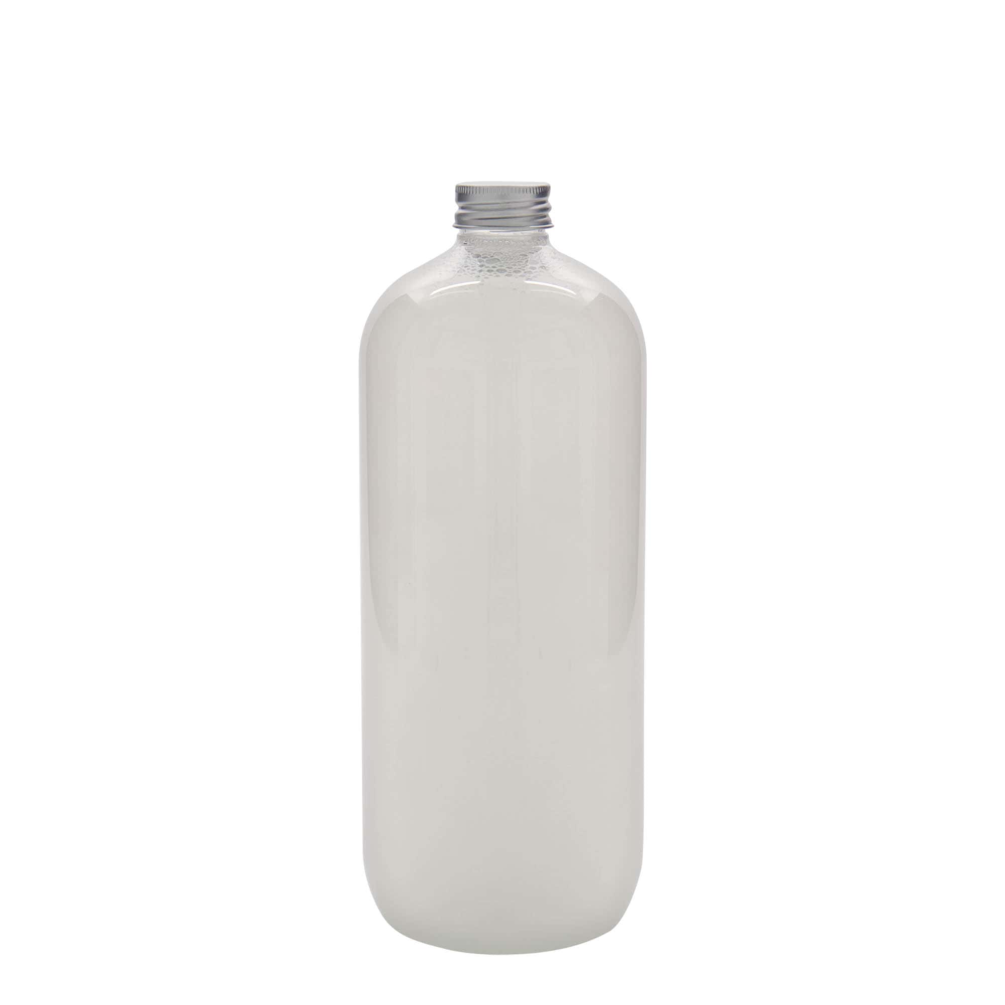 1.000 ml butelka PET „Boston”, tworzywo sztuczne, gwint: 28/410
