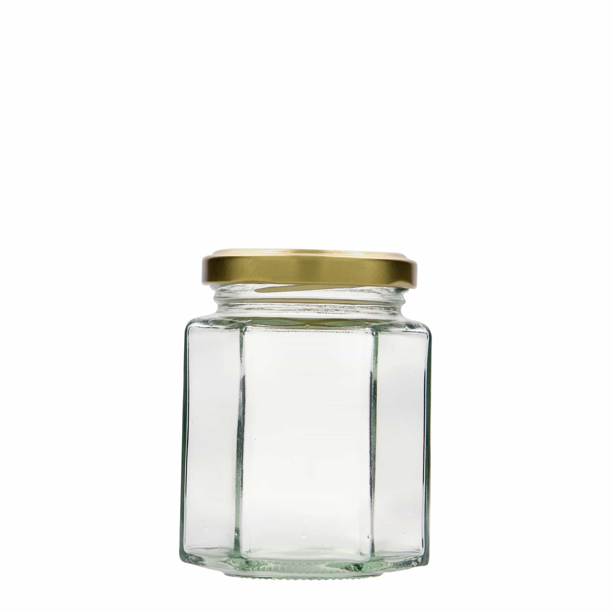 191 ml sześciokątny słoik, otwór: Twist-Off (TO 58)