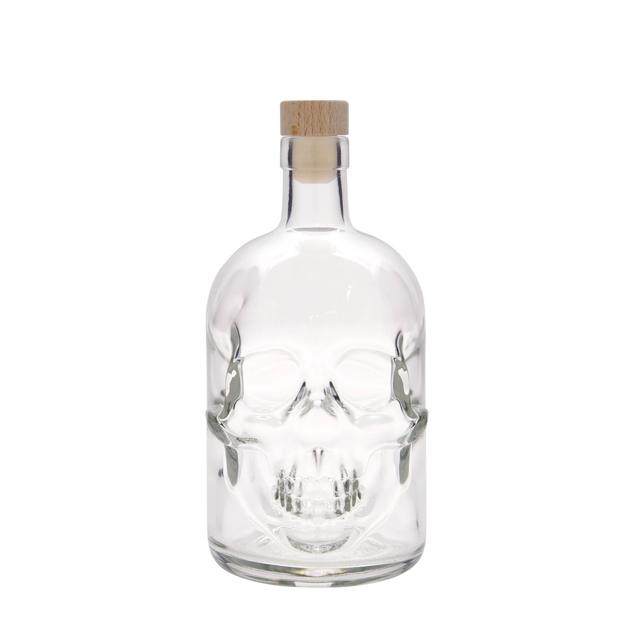 700 ml butelka szklana „Totenkopf”, wylot: korek