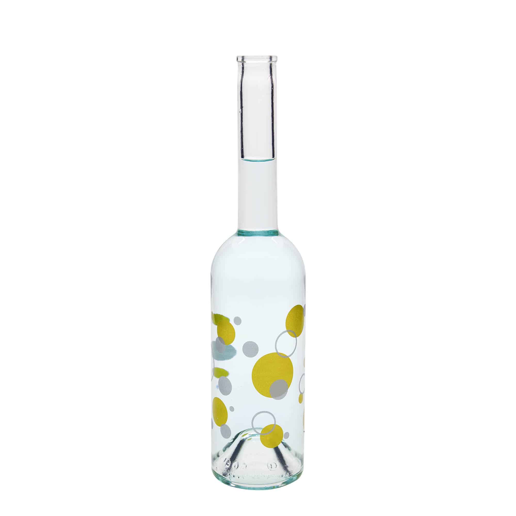500 ml butelka szklana 'Opera', wzór: kropki, zamknięcie: korek
