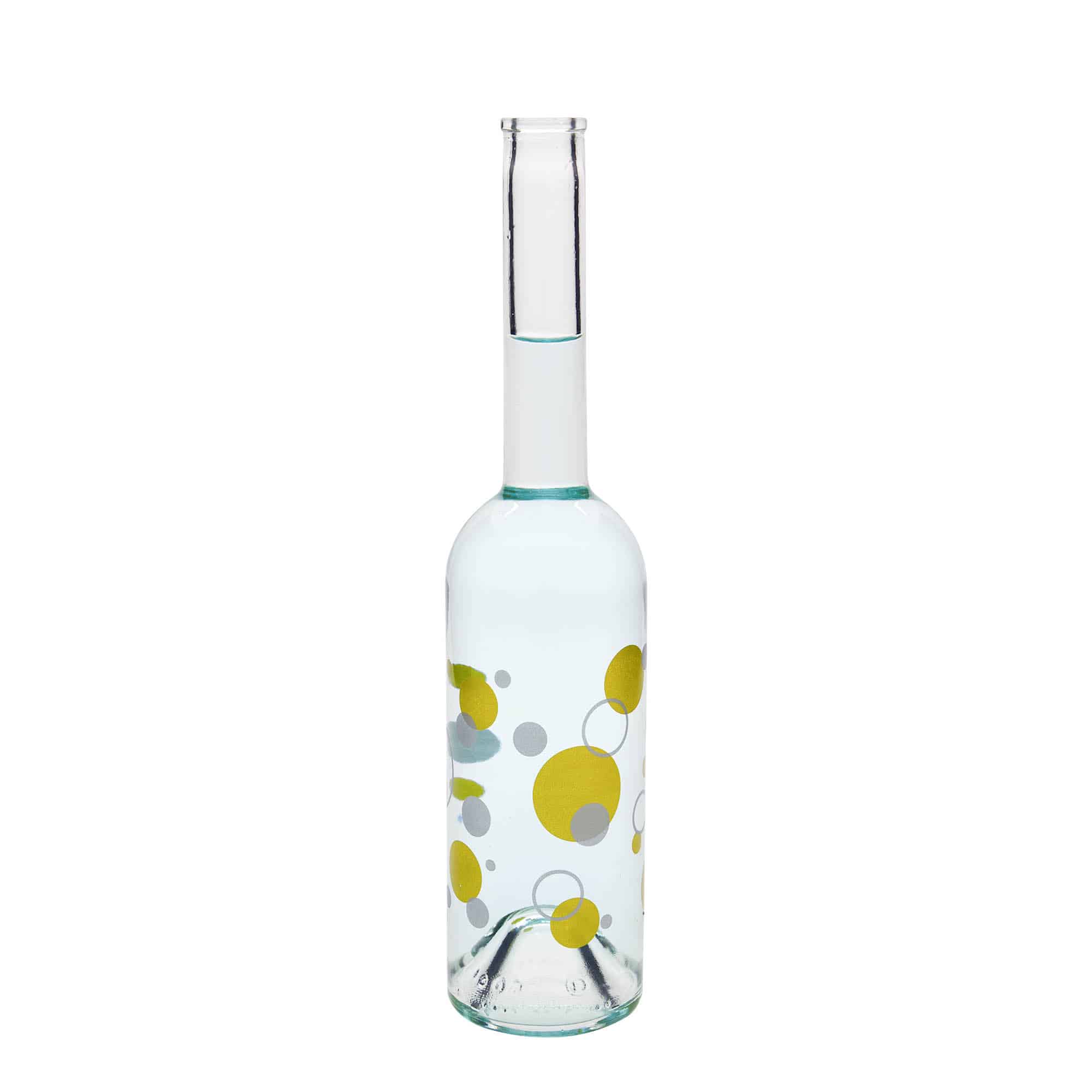500 ml butelka szklana 'Opera', wzór: kropki, korek