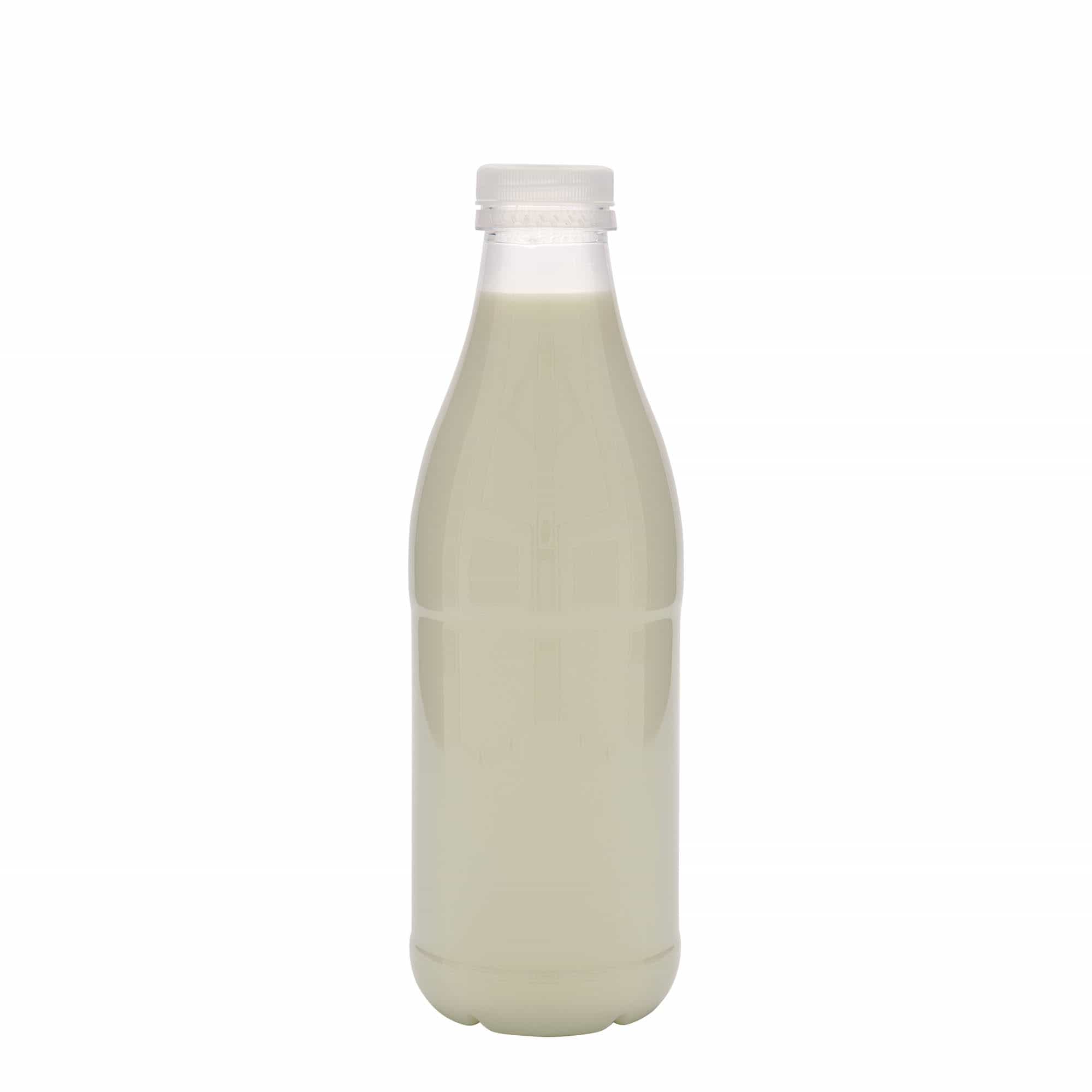1.000 ml butelka PET „Milk and Juice”, tworzywo sztuczne, gwint: 38 mm