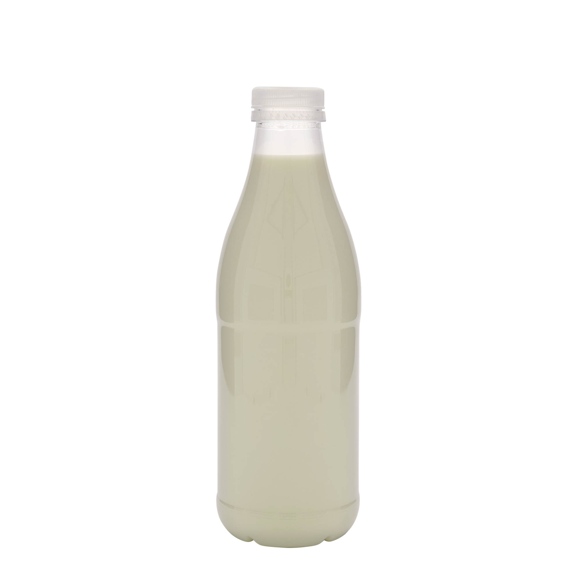 1.000 ml butelka PET „Milk and Juice”, tworzywo sztuczne, gwint: 38 mm