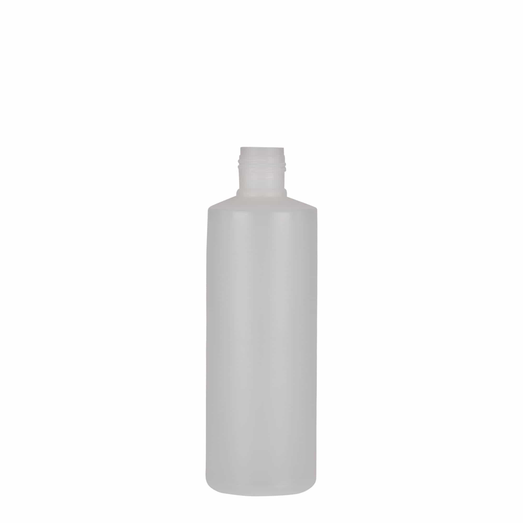 200 ml butelka okrągła, tworzywo sztuczne PE, naturalna, wylot: zakrętka