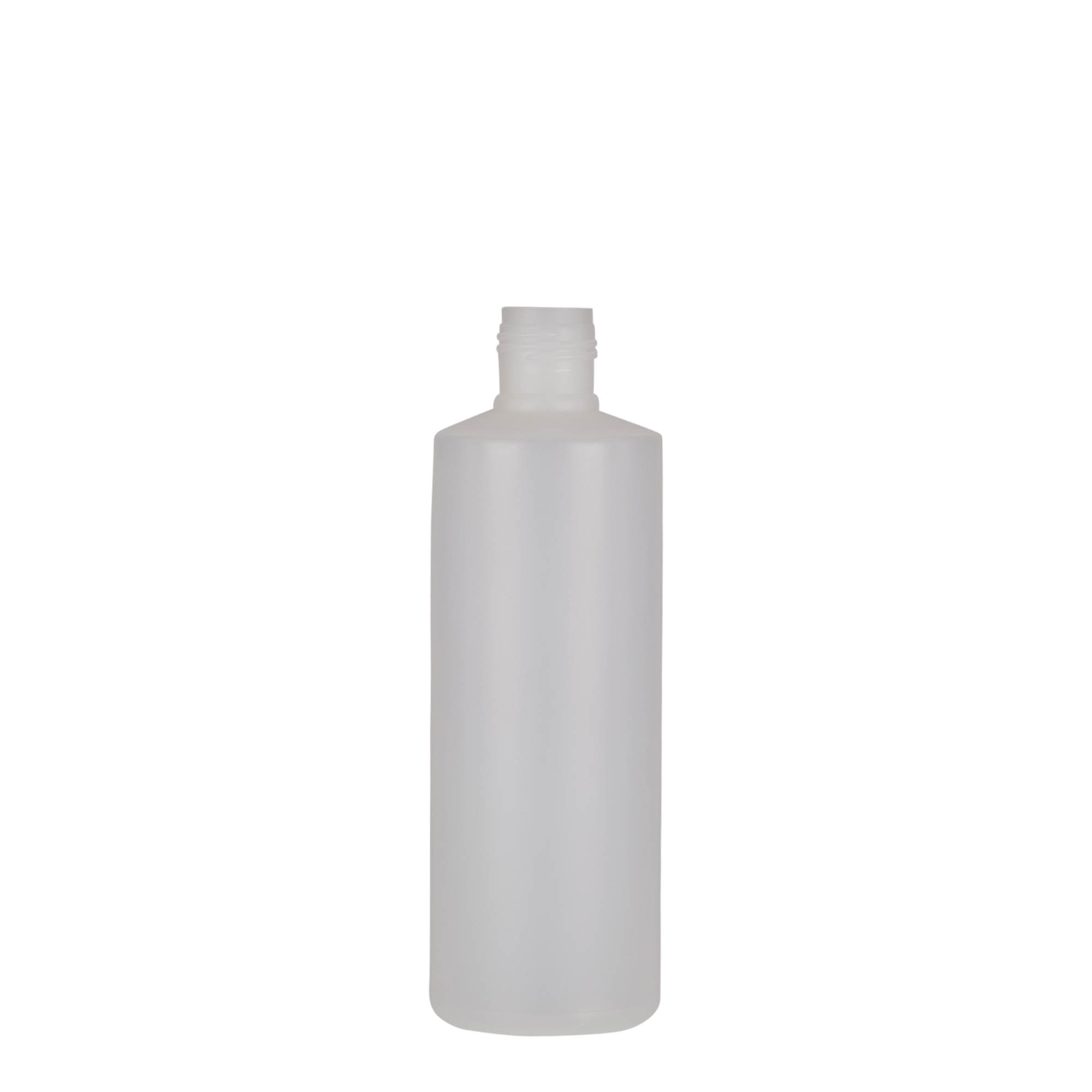 200 ml butelka okrągła, tworzywo sztuczne PE, naturalna, wylot: zakrętka