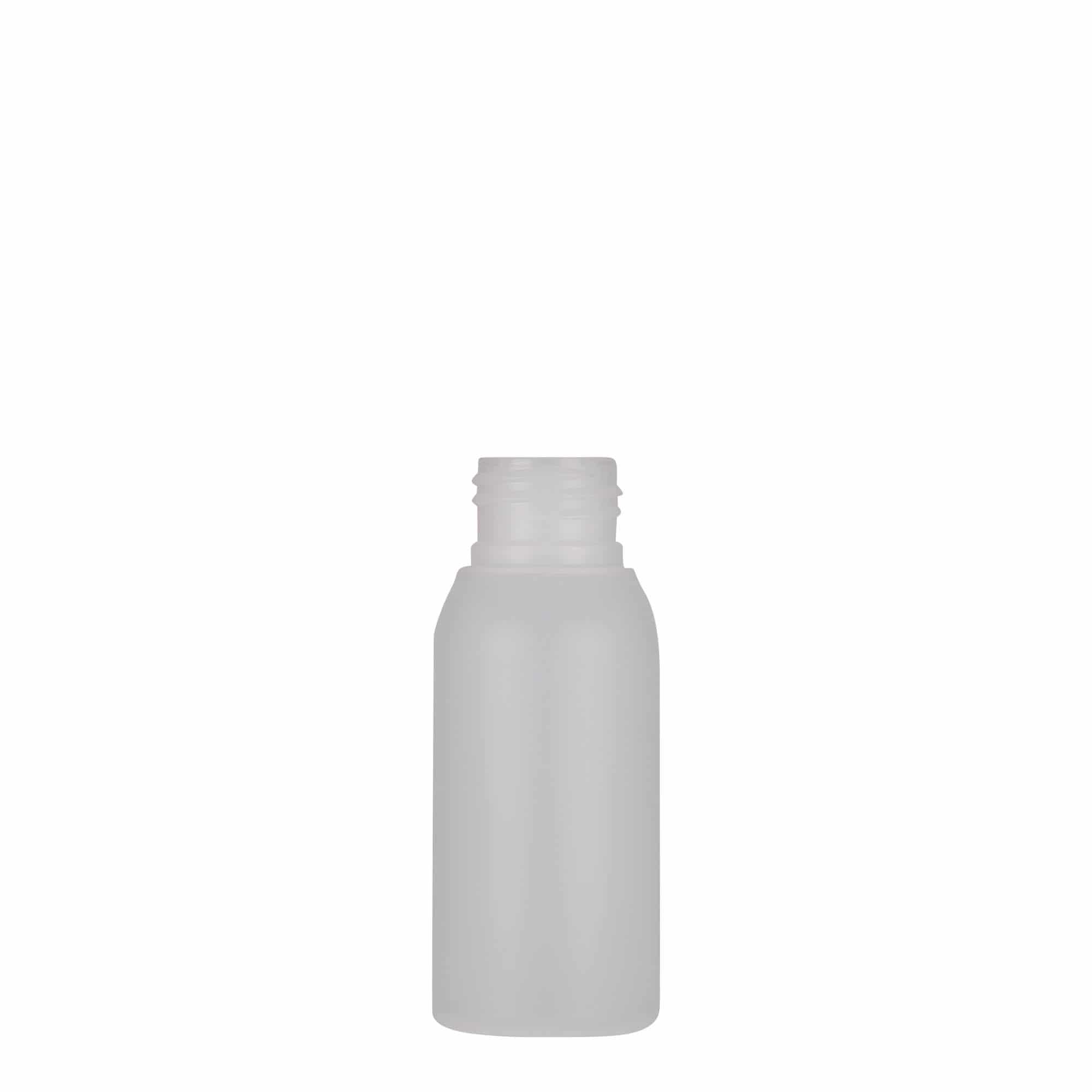 50 ml butelka plastikowa 'Tuffy', HDPE, naturalna, gwint: 24/410