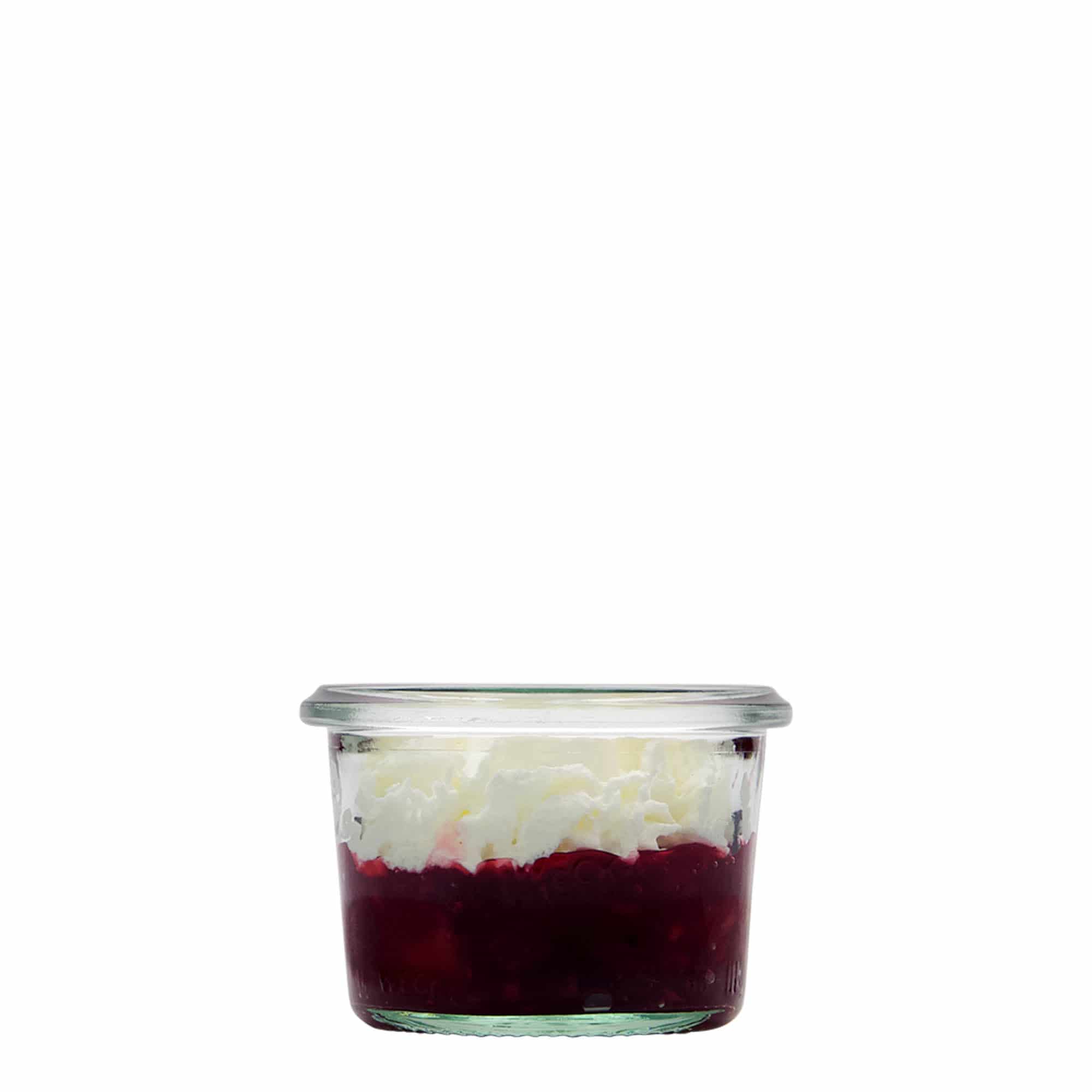 80 ml słoik WECK ze ściętym brzegiem, otwór: zaokrąglony rant