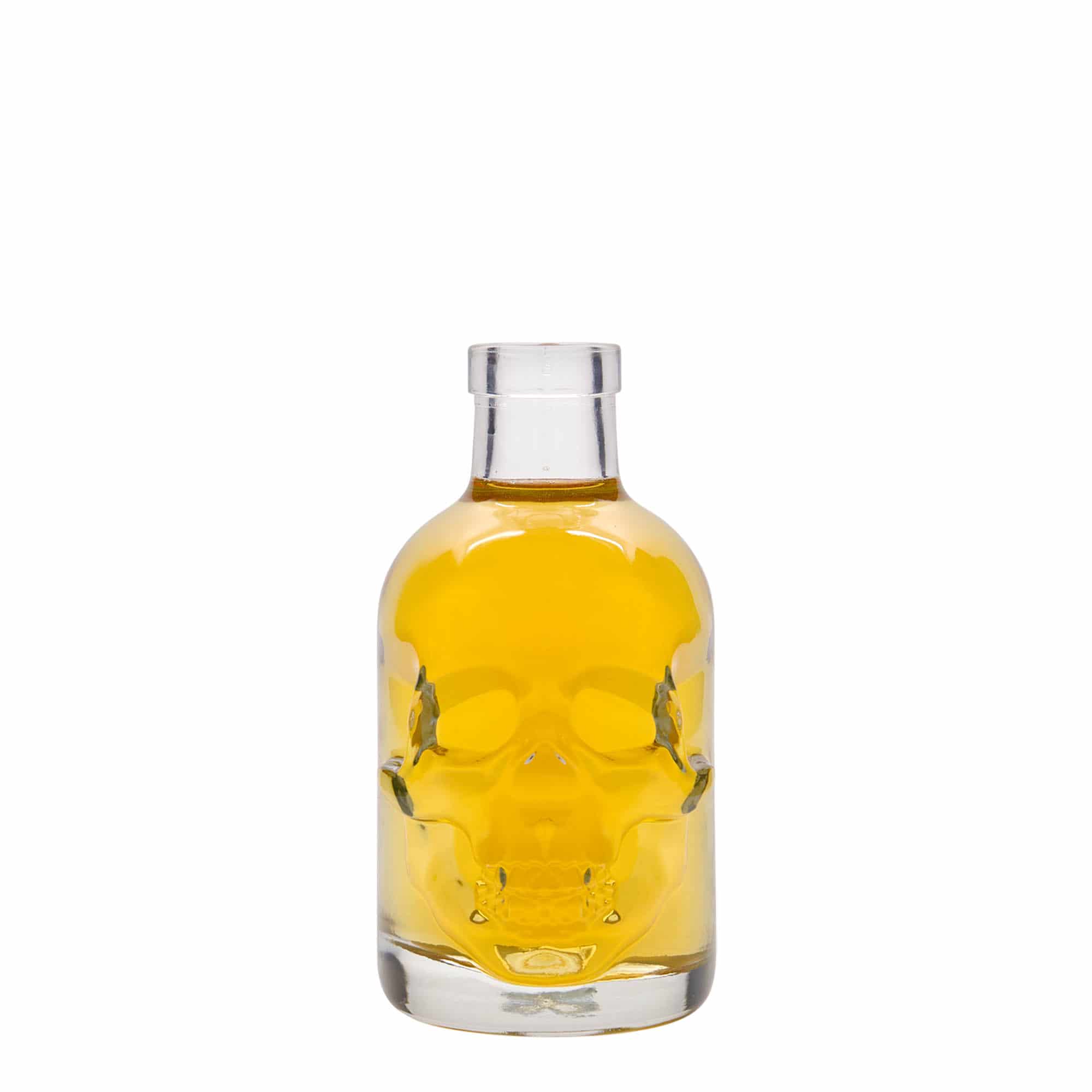 200 ml butelka szklana 'Czaszka', zamknięcie: korek
