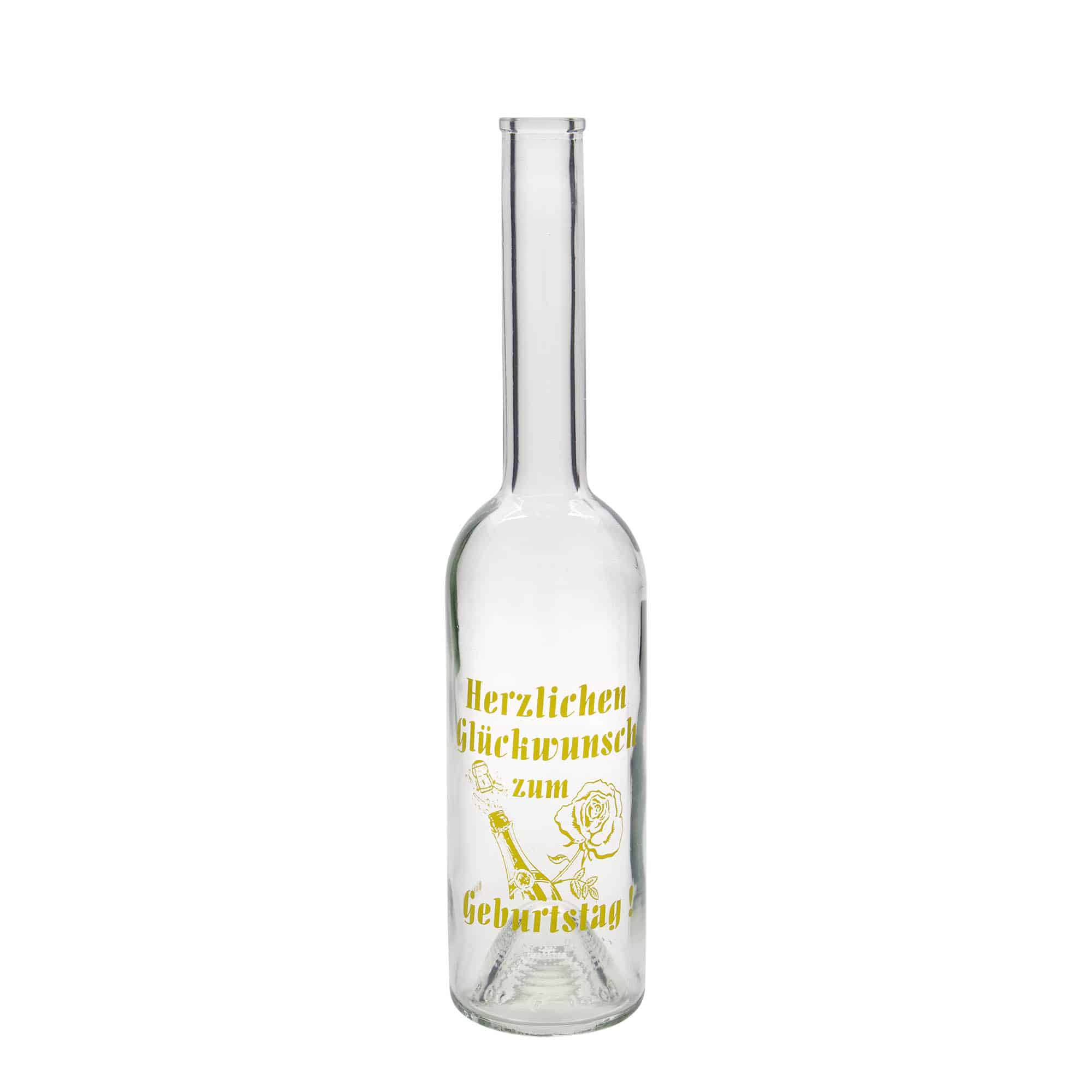 500 ml butelka szklana „Opera”, motyw: butelka urodzinowa, szyjka: korek
